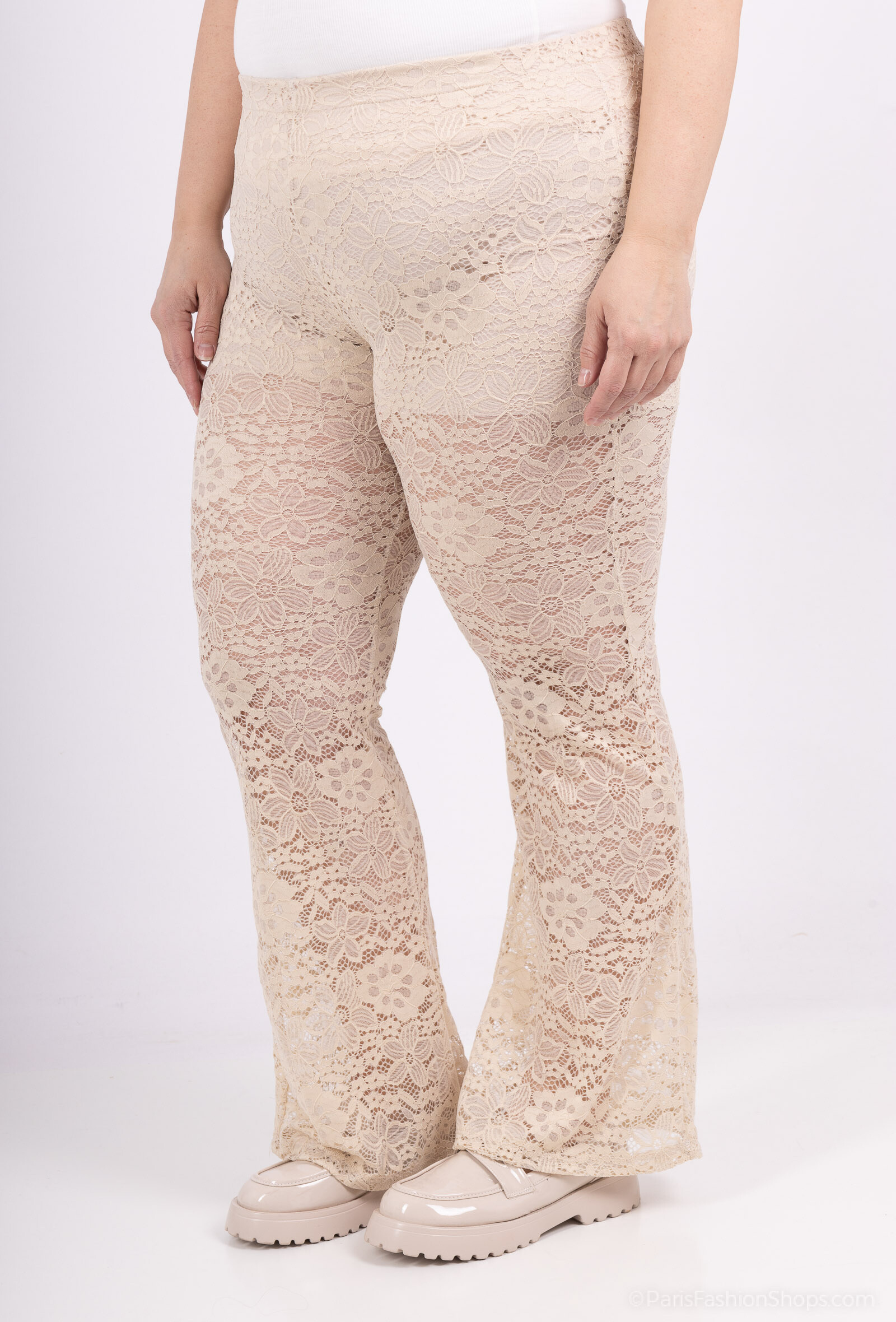 Wholesaler Amy&Clo - More sided lace flared pants