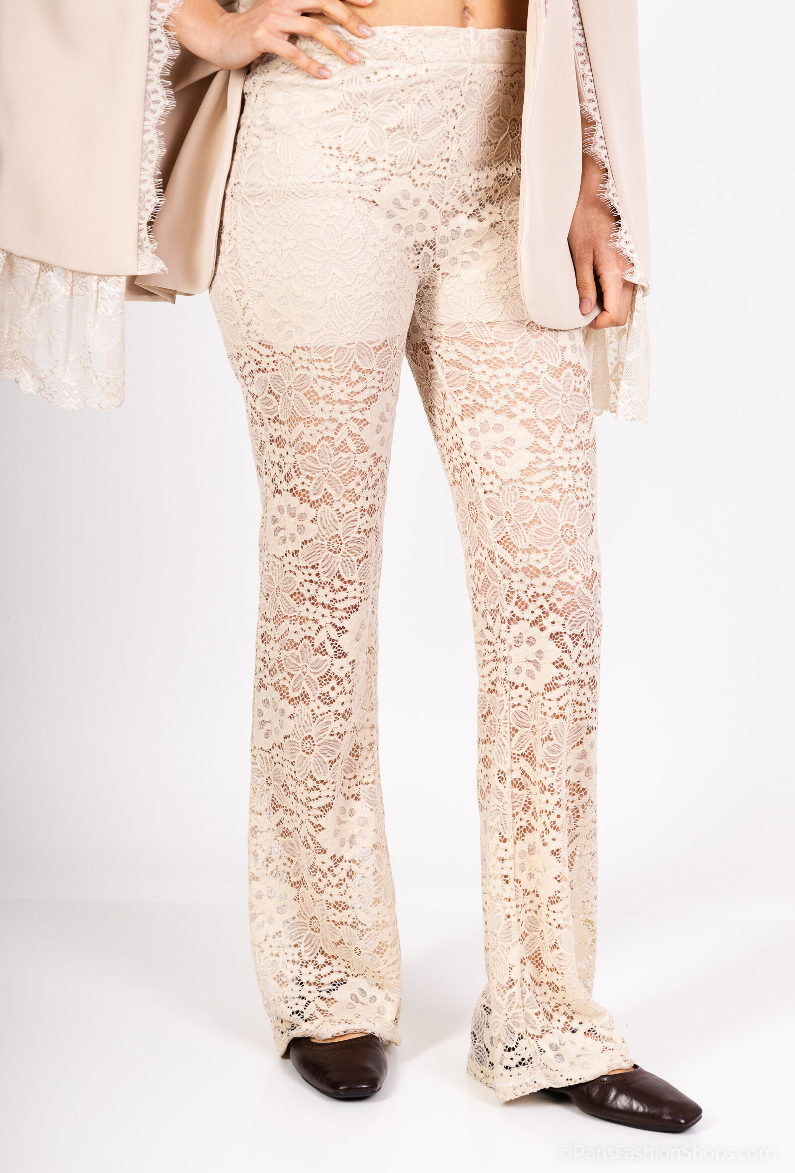 Wholesaler Amy&Clo - Lace flared pants