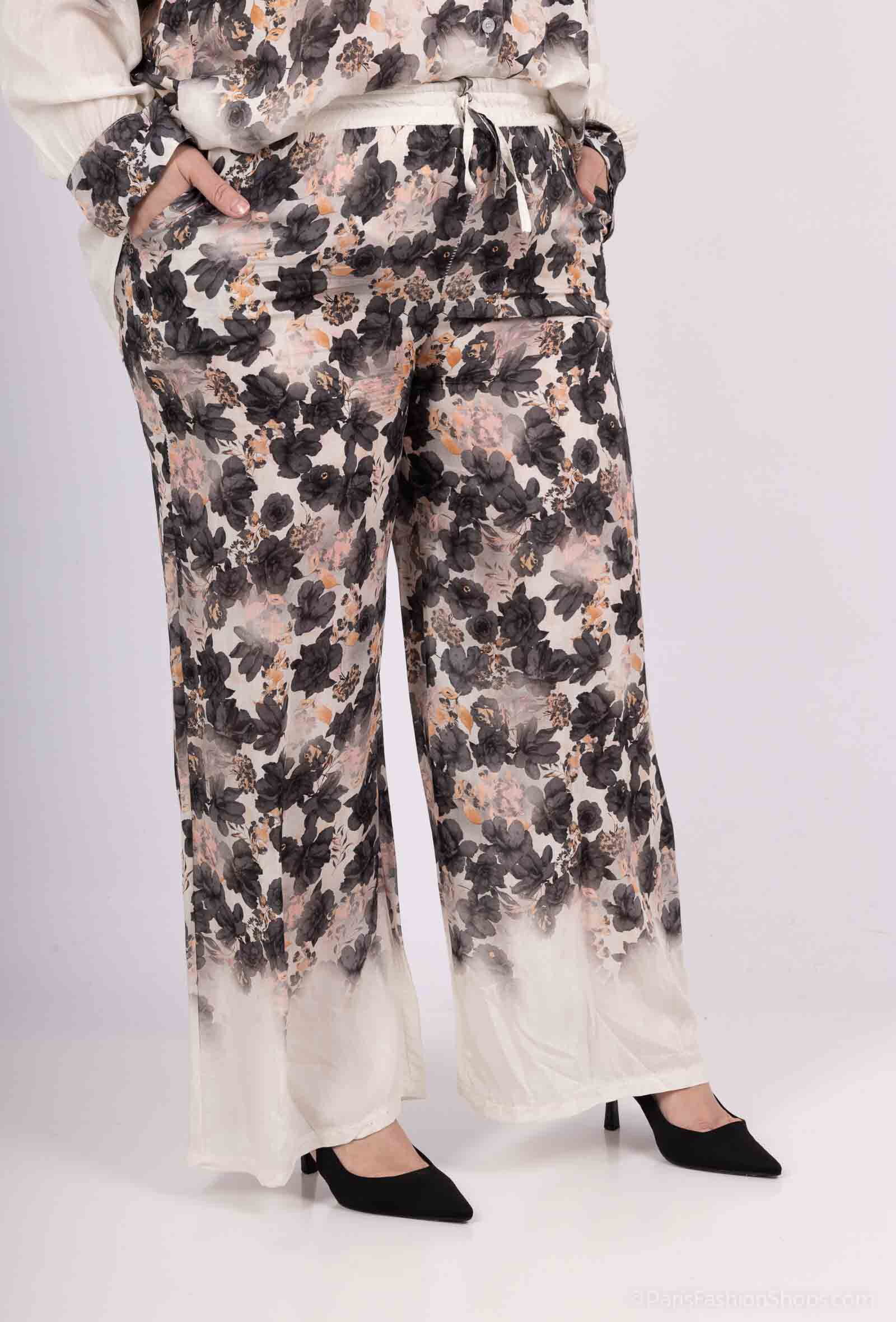 Grossiste Amy&Clo - PLLUS SIZE Pantalon Imprimé Taille Élastique