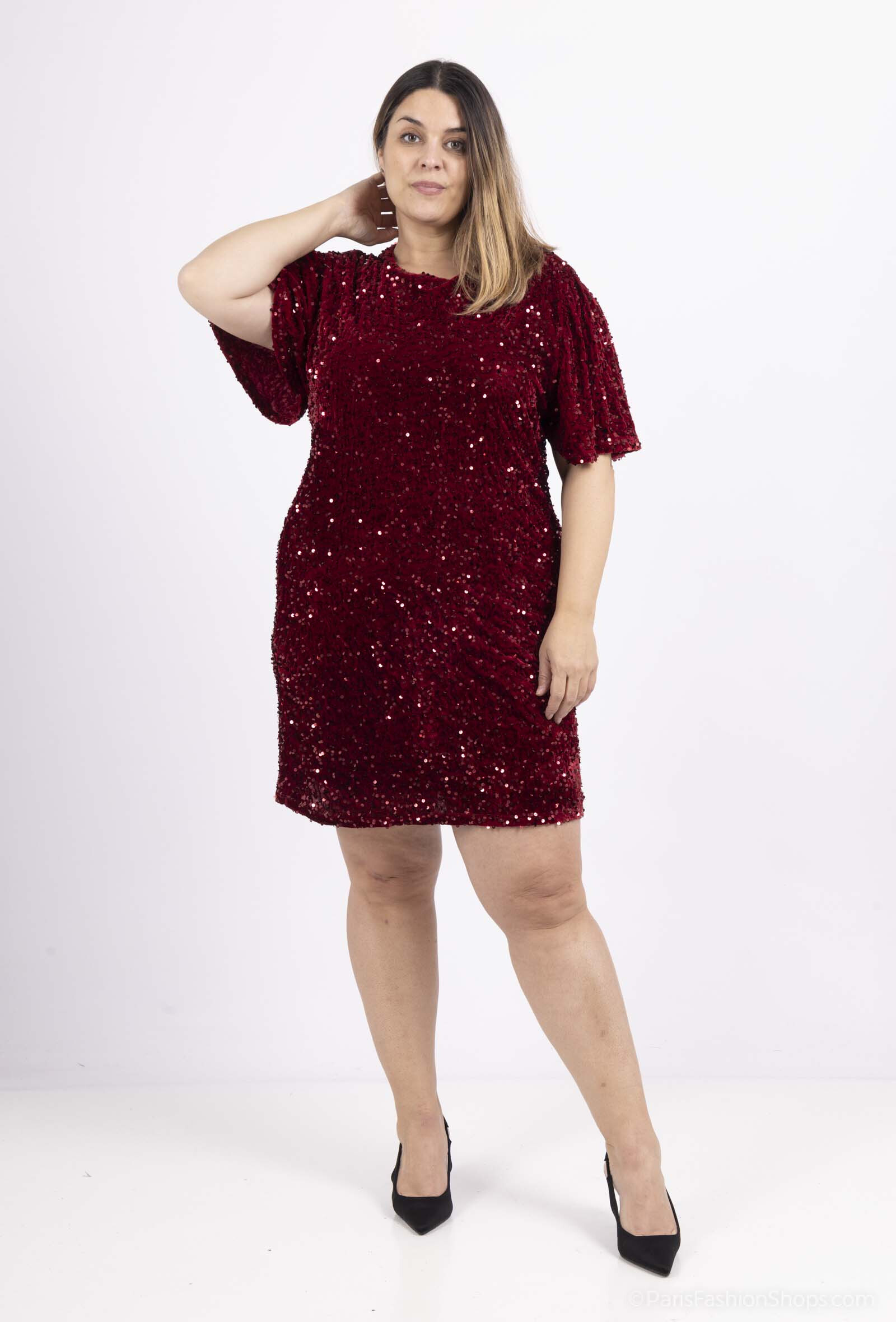 Großhändler Amy&Clo - Großes Kleid mit Viskosefutter für optimalen Komfort