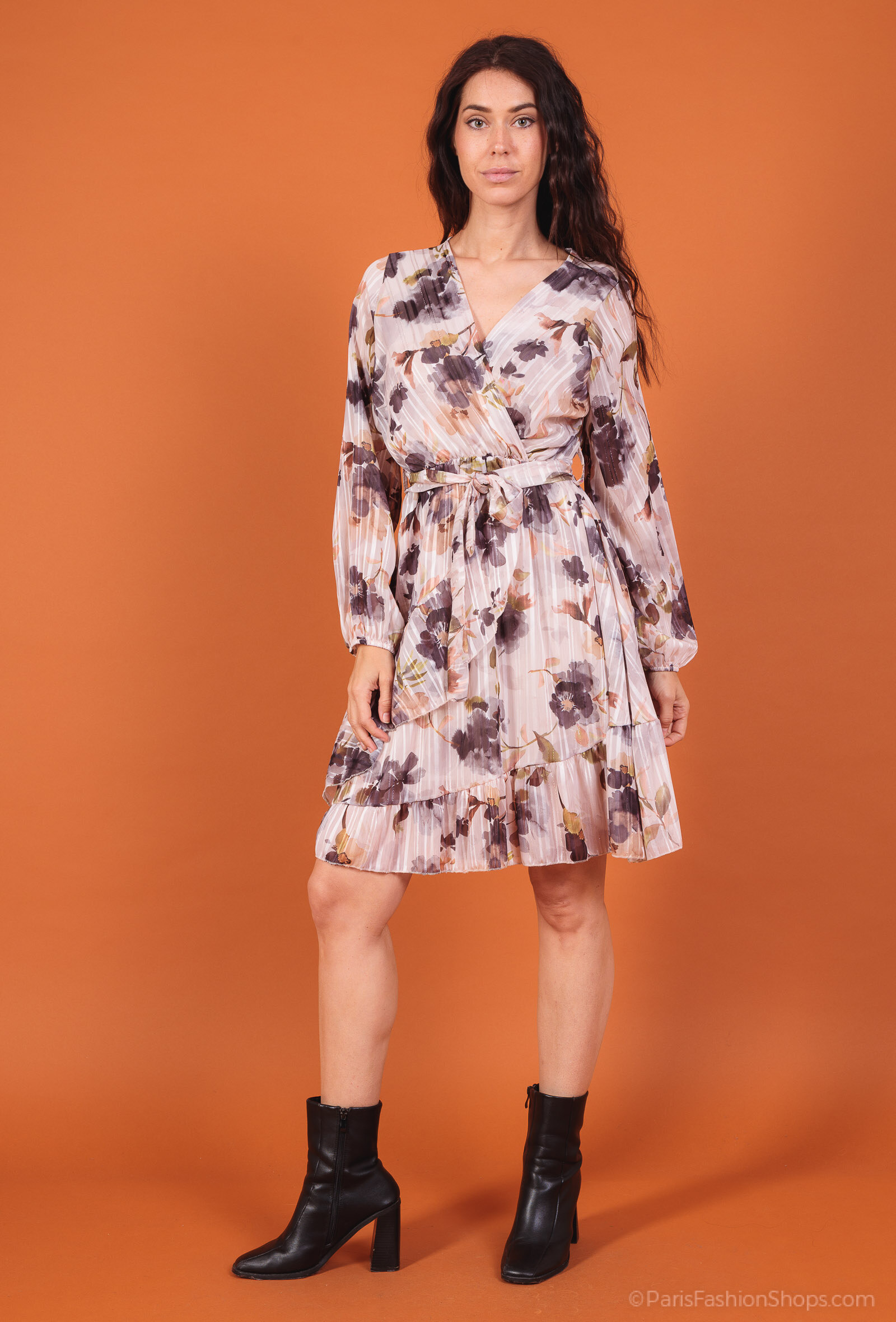 Mayorista Amy&Clo - Vestido manga abullonada