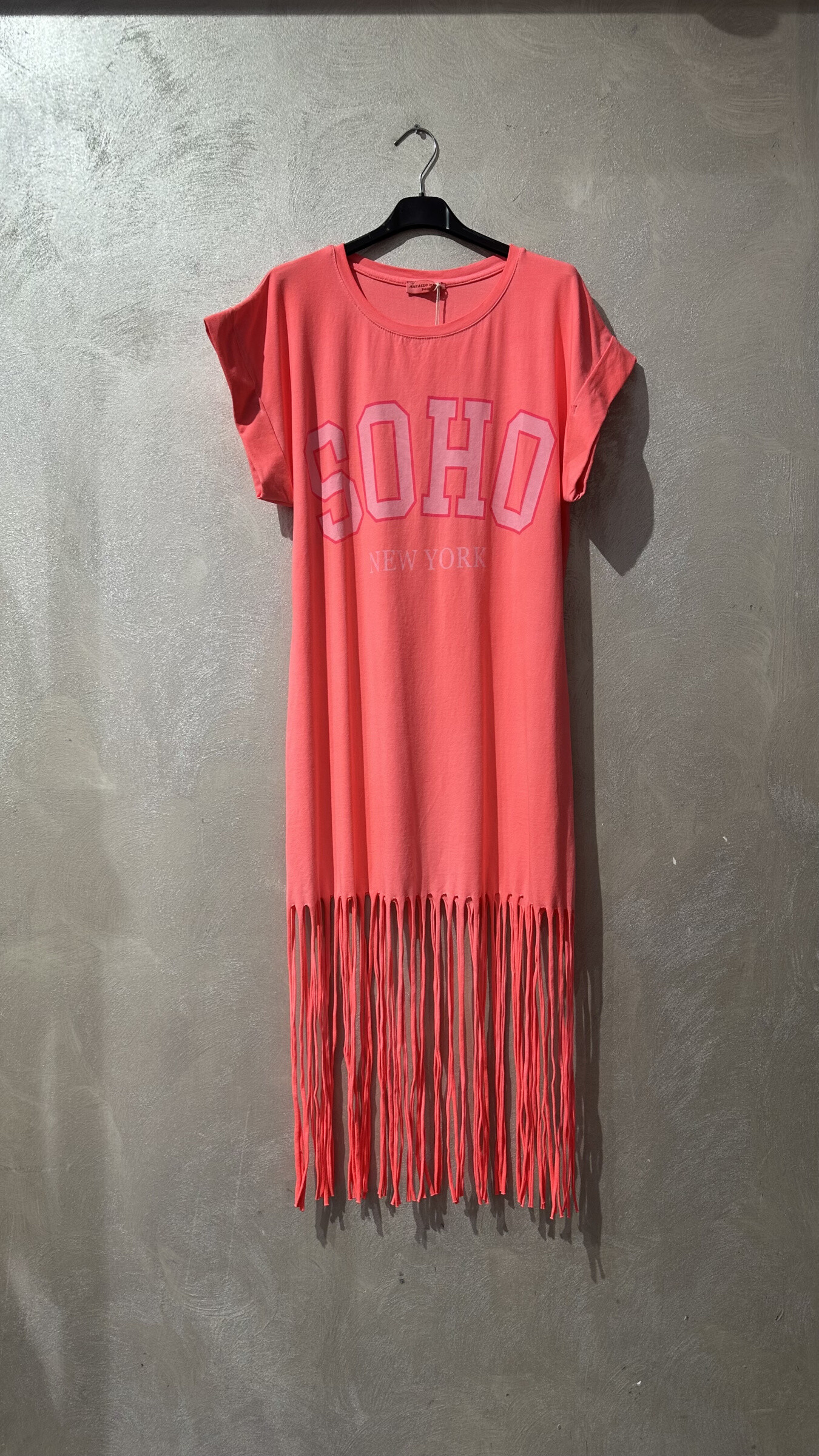 Grossiste Amy&Clo - T-Shirt Dress « SOHO » avec Franges