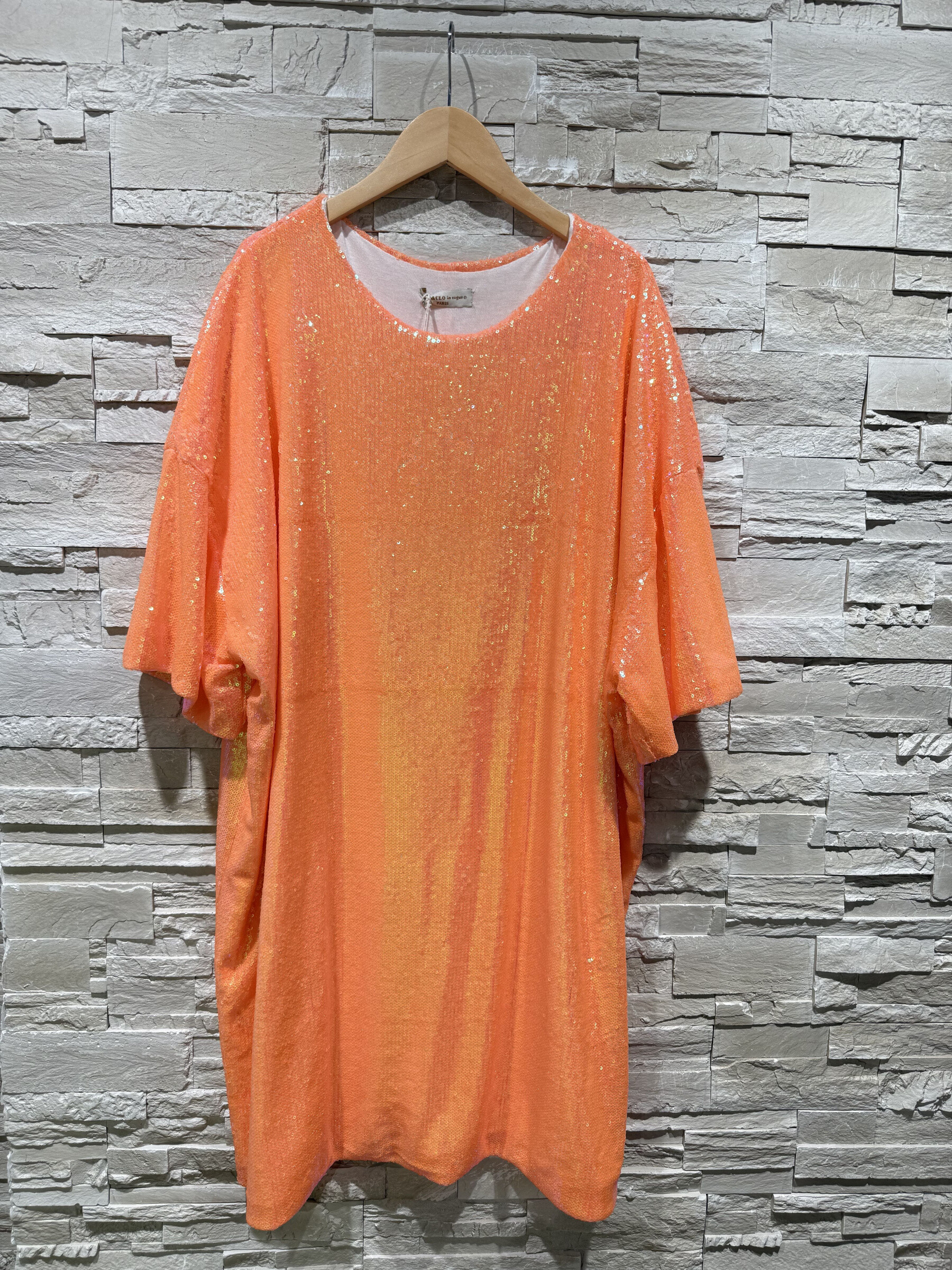 Grossiste Amy&Clo - Plus Size Robe Paillettes Chic