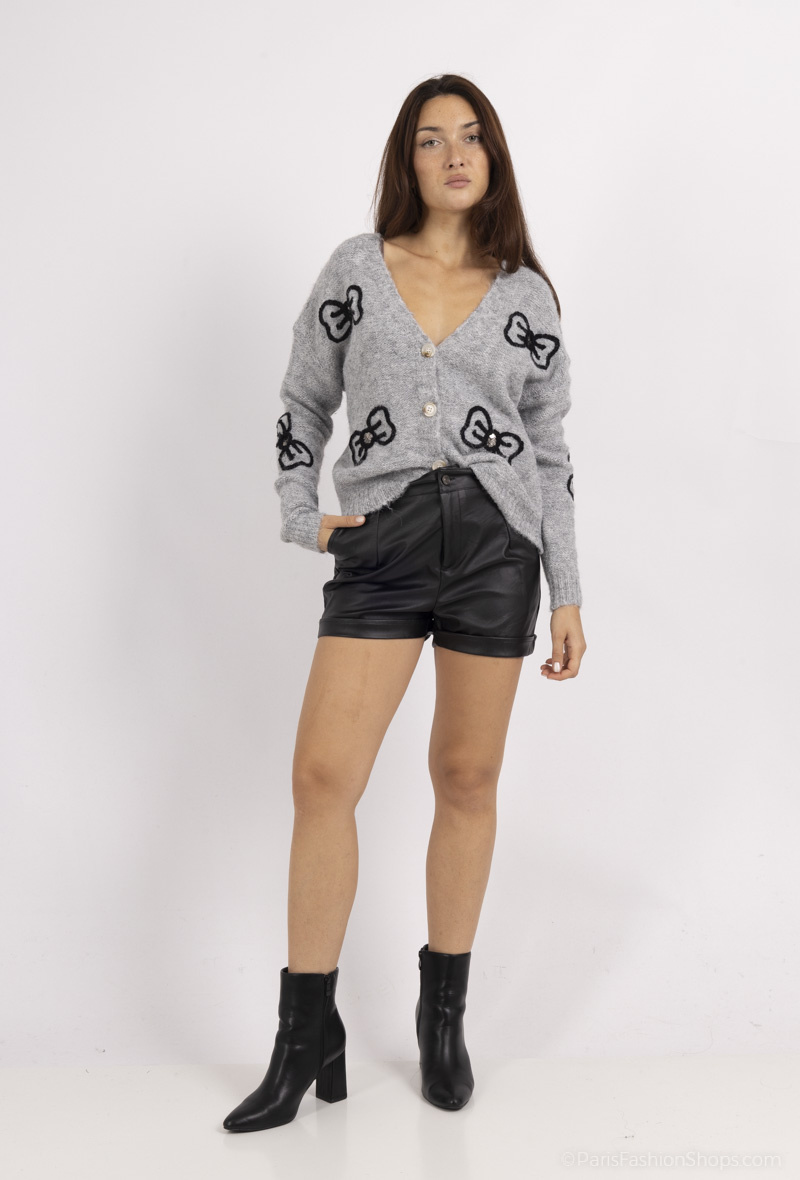 Grossiste Amy&Clo - Short en similicuir