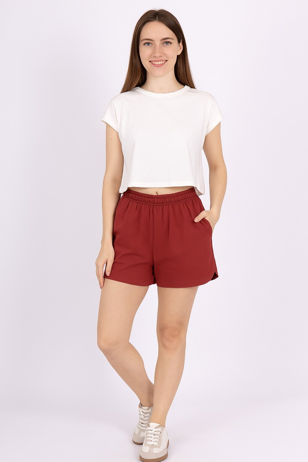 Grossista Amy&Clo - Shorts in cotone lavato