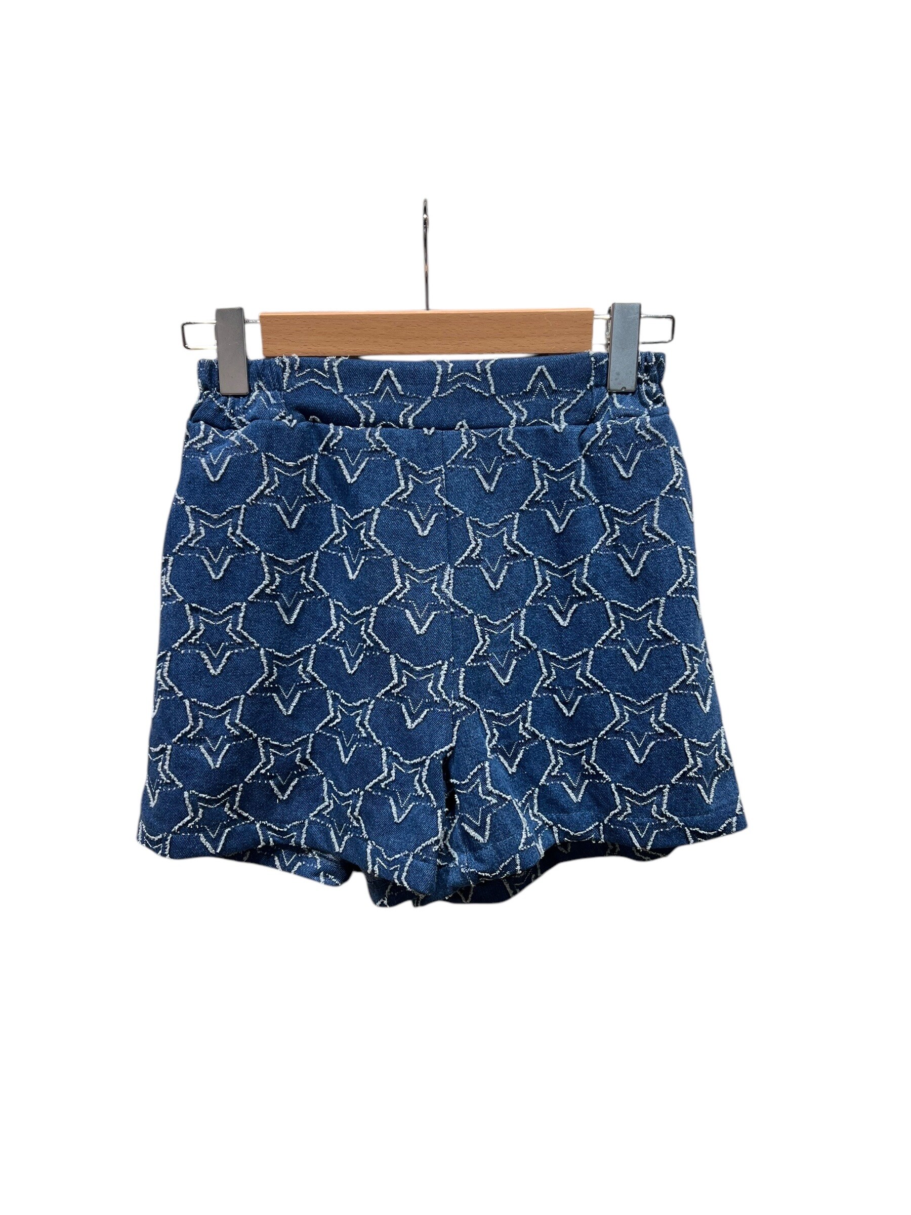 Wholesaler Amy&Clo - Denim Shorts with Star Embroidery