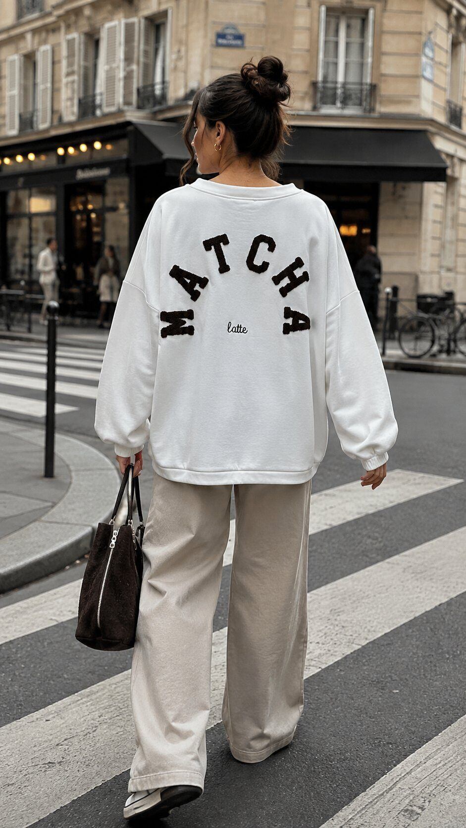 Grossiste Amy&Clo - Sweatshirt MATCHA