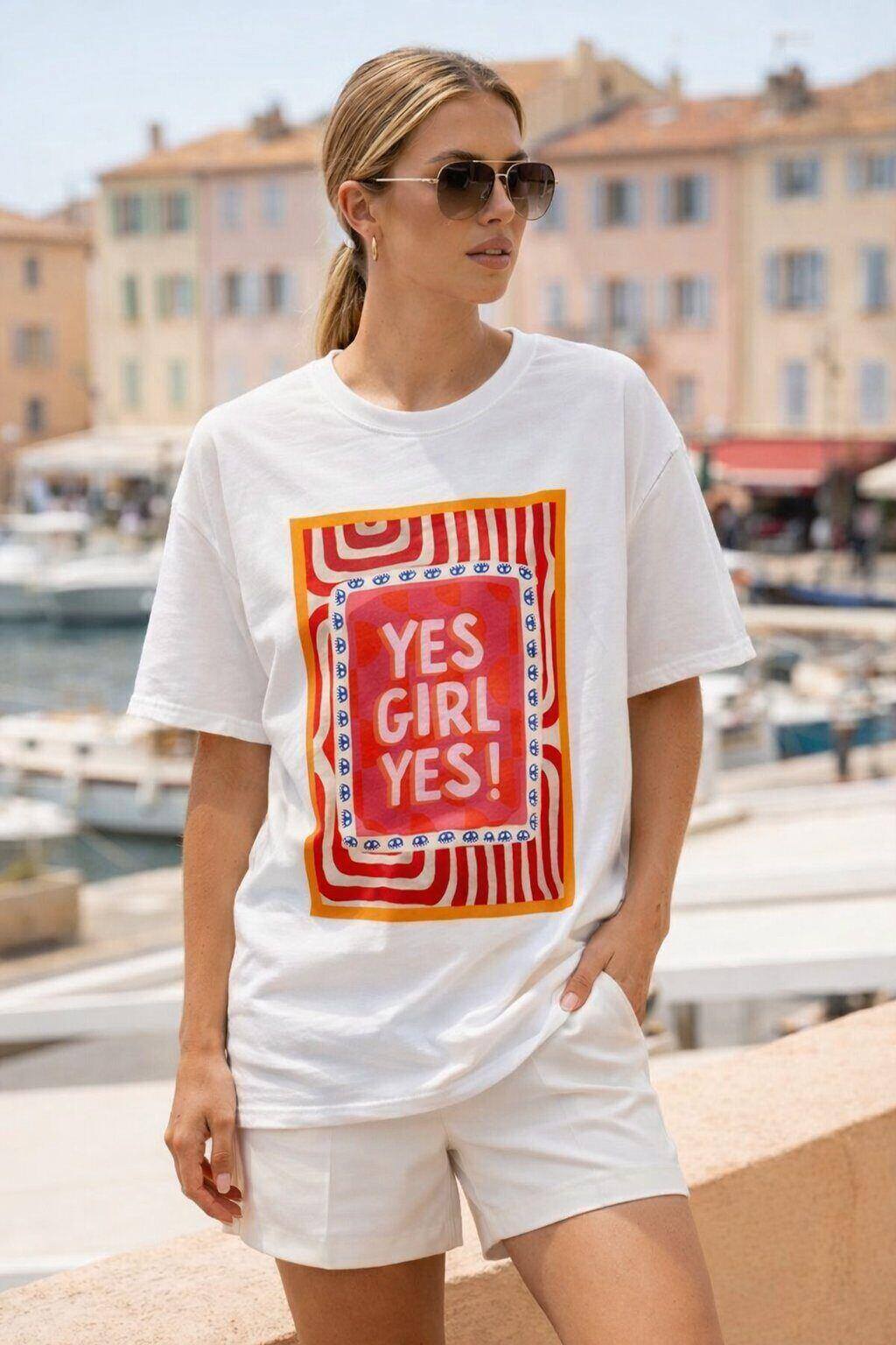 Grossiste Amy&Clo - Tshirt "YES GIRL"