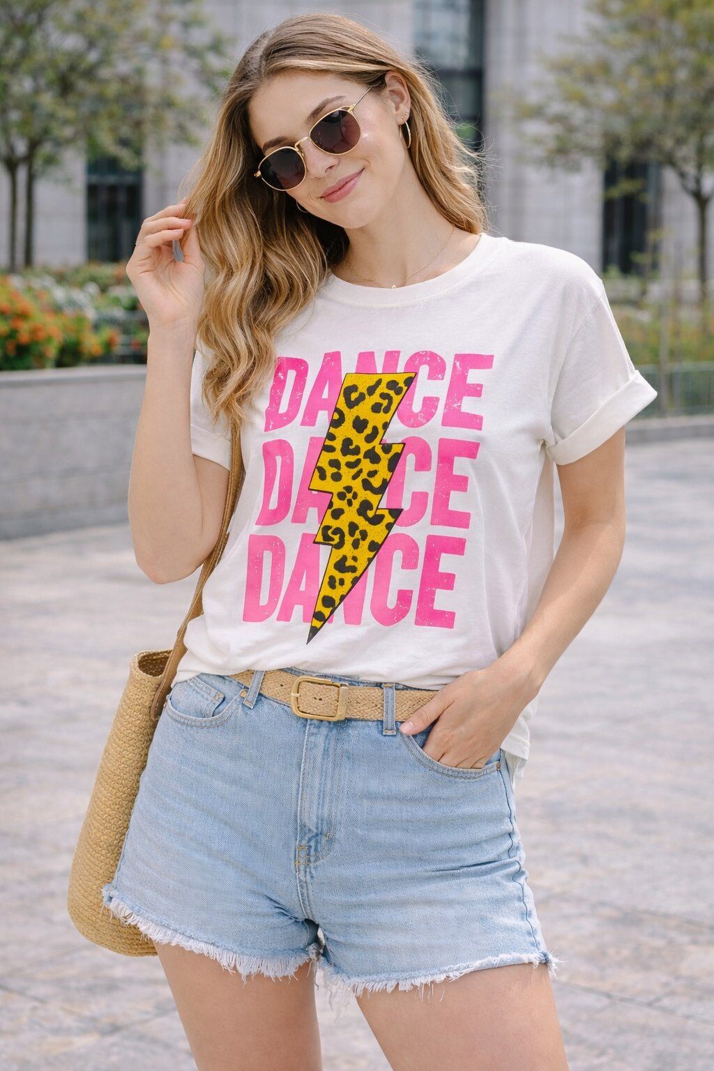 Mayorista Amy&Clo - Camiseta de Baile Estampada