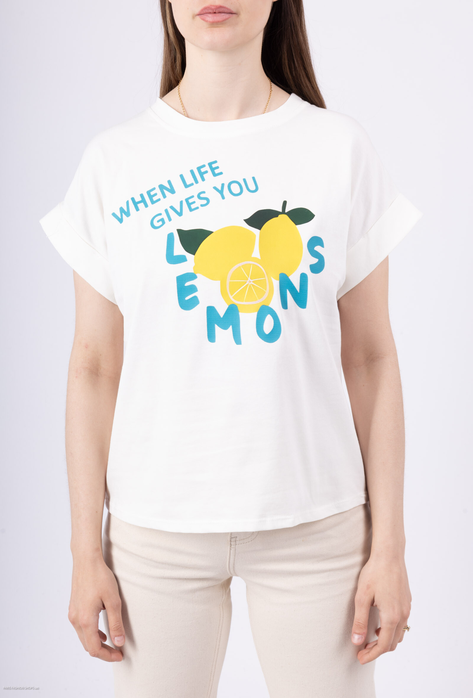 Grossiste Amy&Clo - T-shirt imprimé style décontracté
