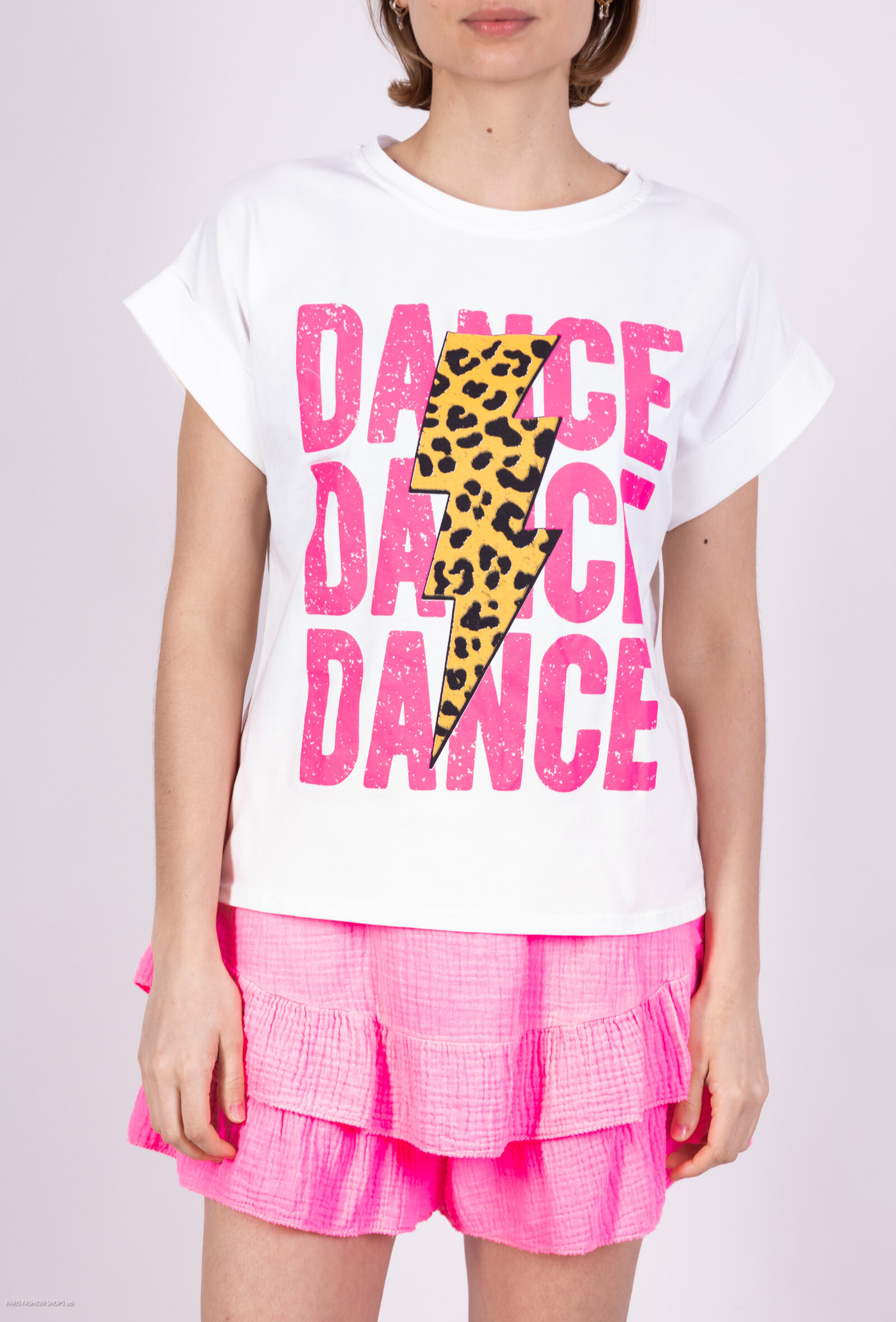 Grossiste Amy&Clo - T-shirt Danse Imprimé