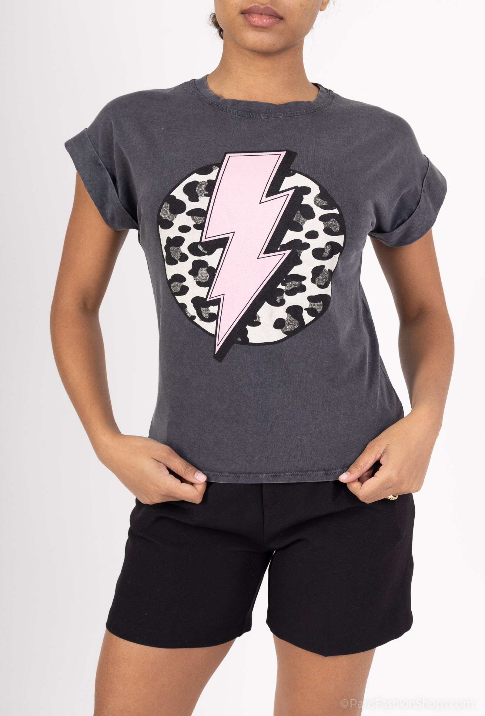 Wholesaler Amy&Clo - Lightning printed t-shirt