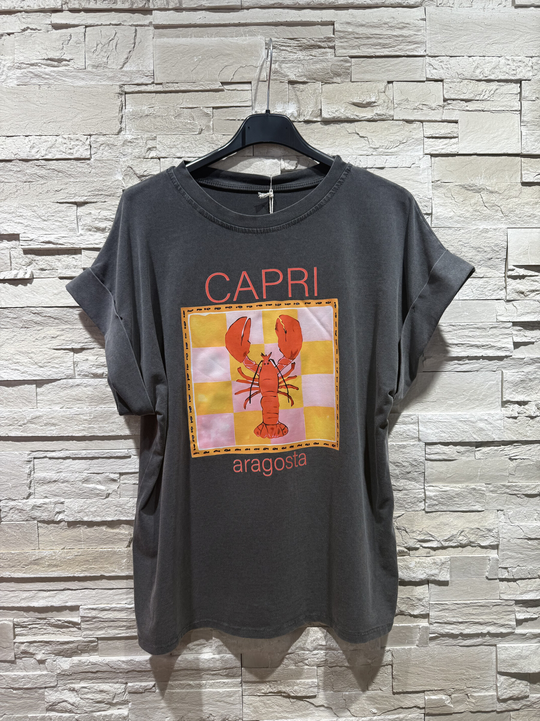Grossiste Amy&Clo - T-shirt Washed Capri