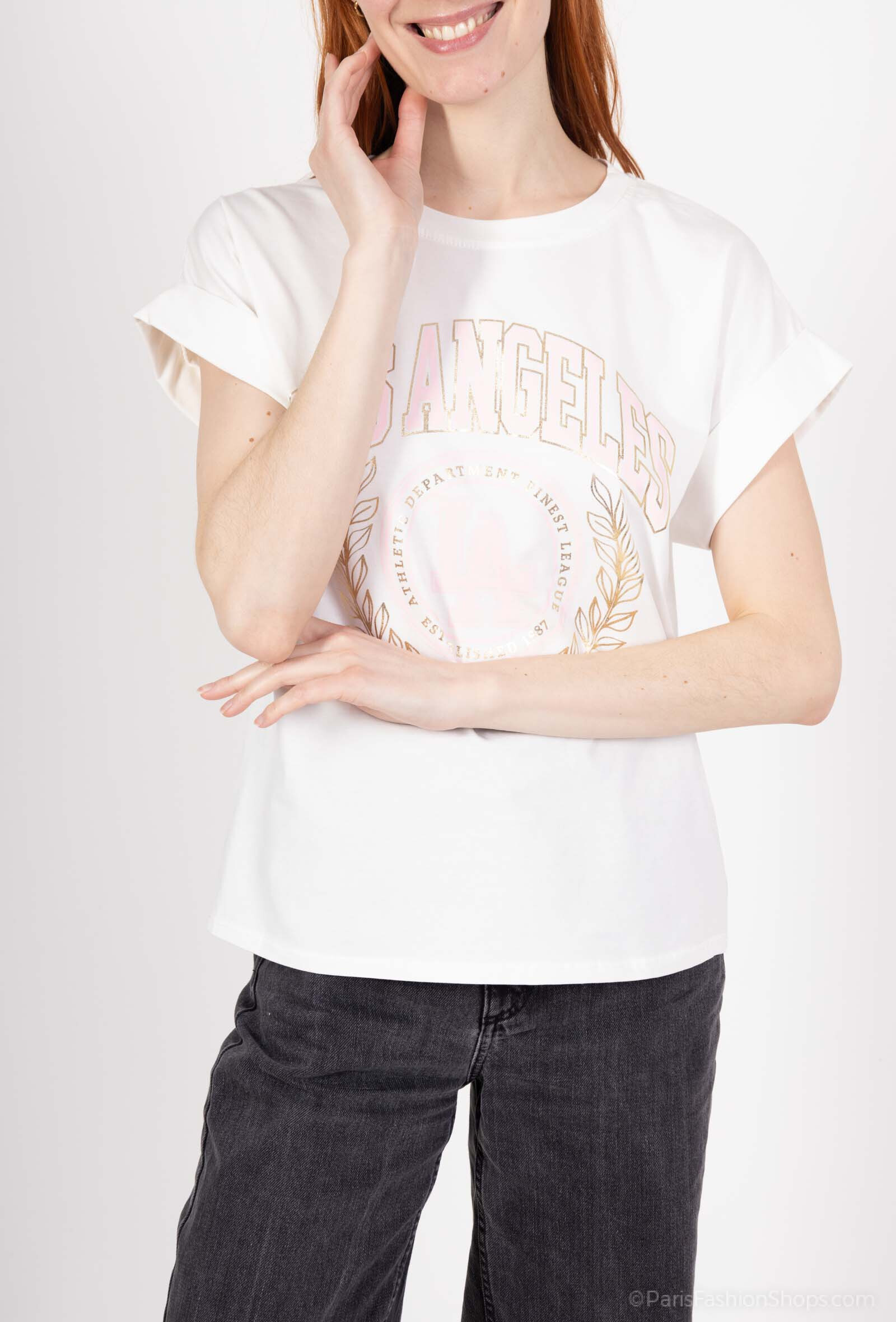 Wholesaler Amy&Clo - Los Angeles printed t-shirt