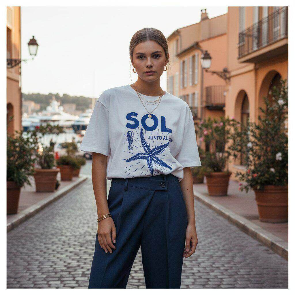 Großhändler Amy&Clo - SOL Baumwoll-T-Shirt