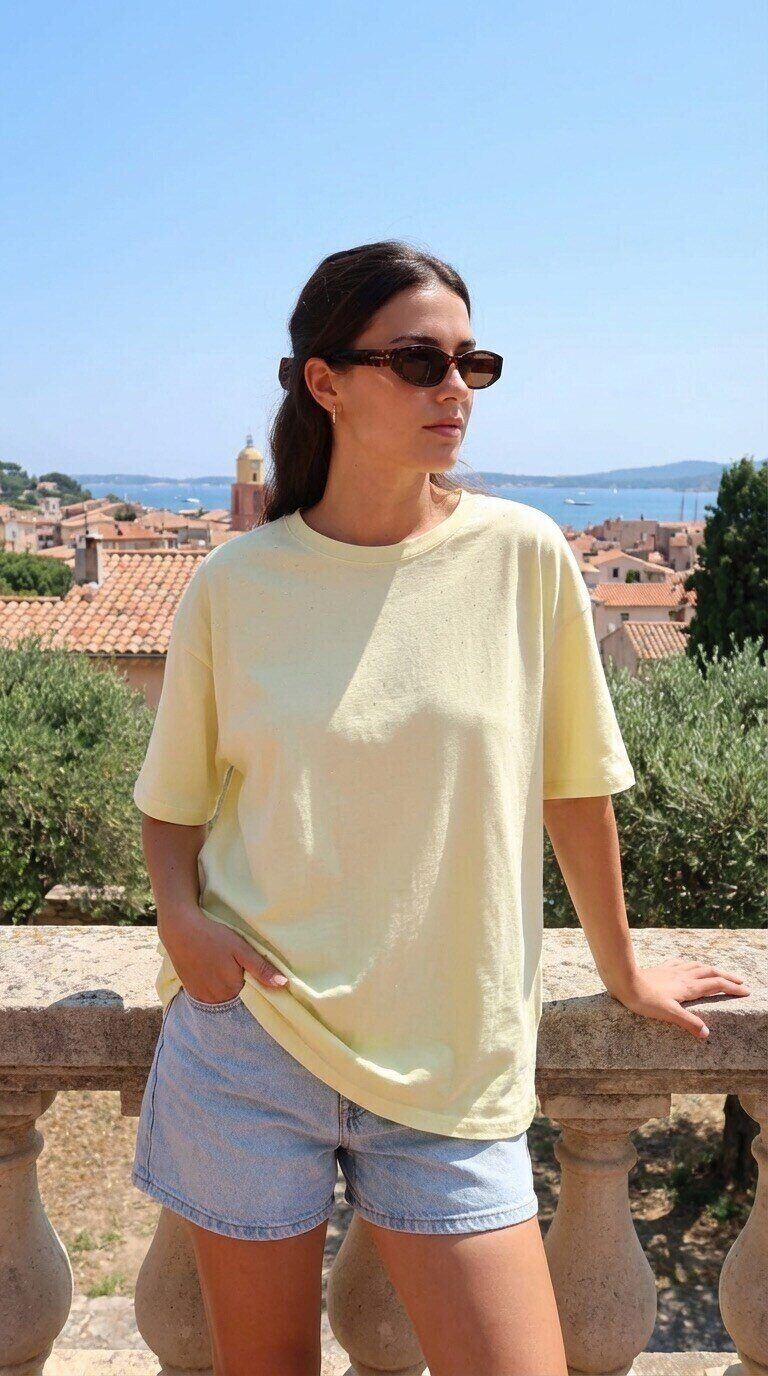 Grossista Amy&Clo - T-shirt in cotone scintillante