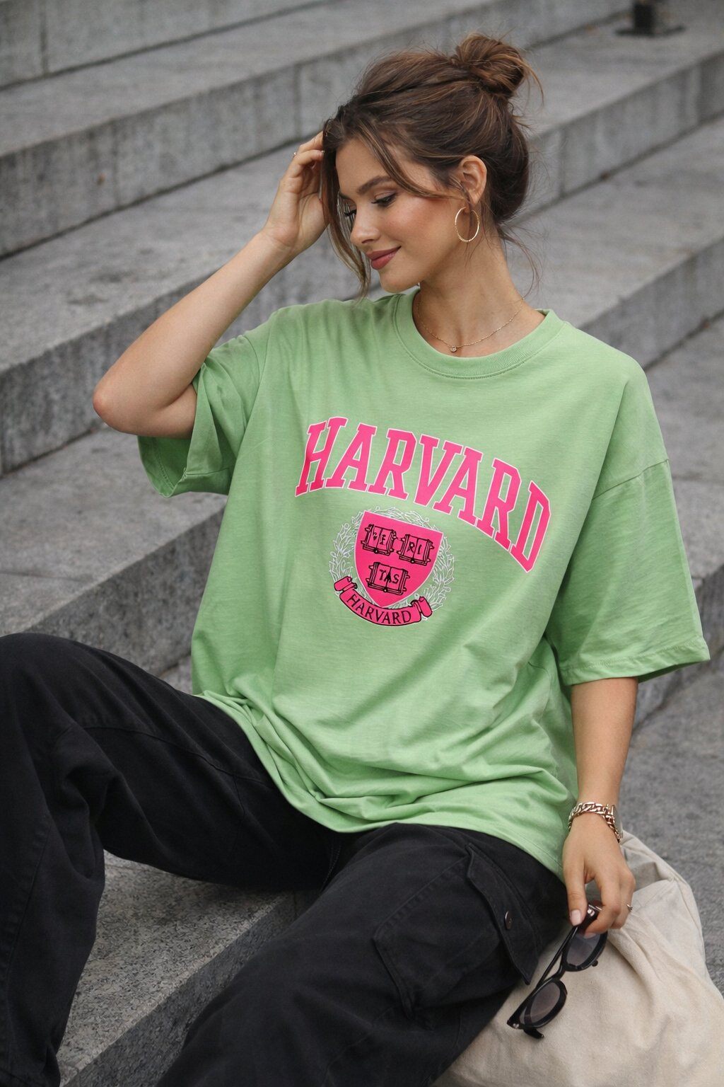 Mayorista Amy&Clo - Camiseta Oversize «HARVARD»
