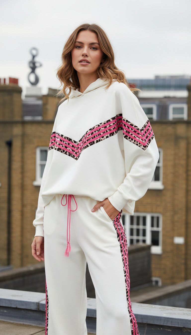 Mayorista Amy&Clo - Sudadera con Detalles a Rayas