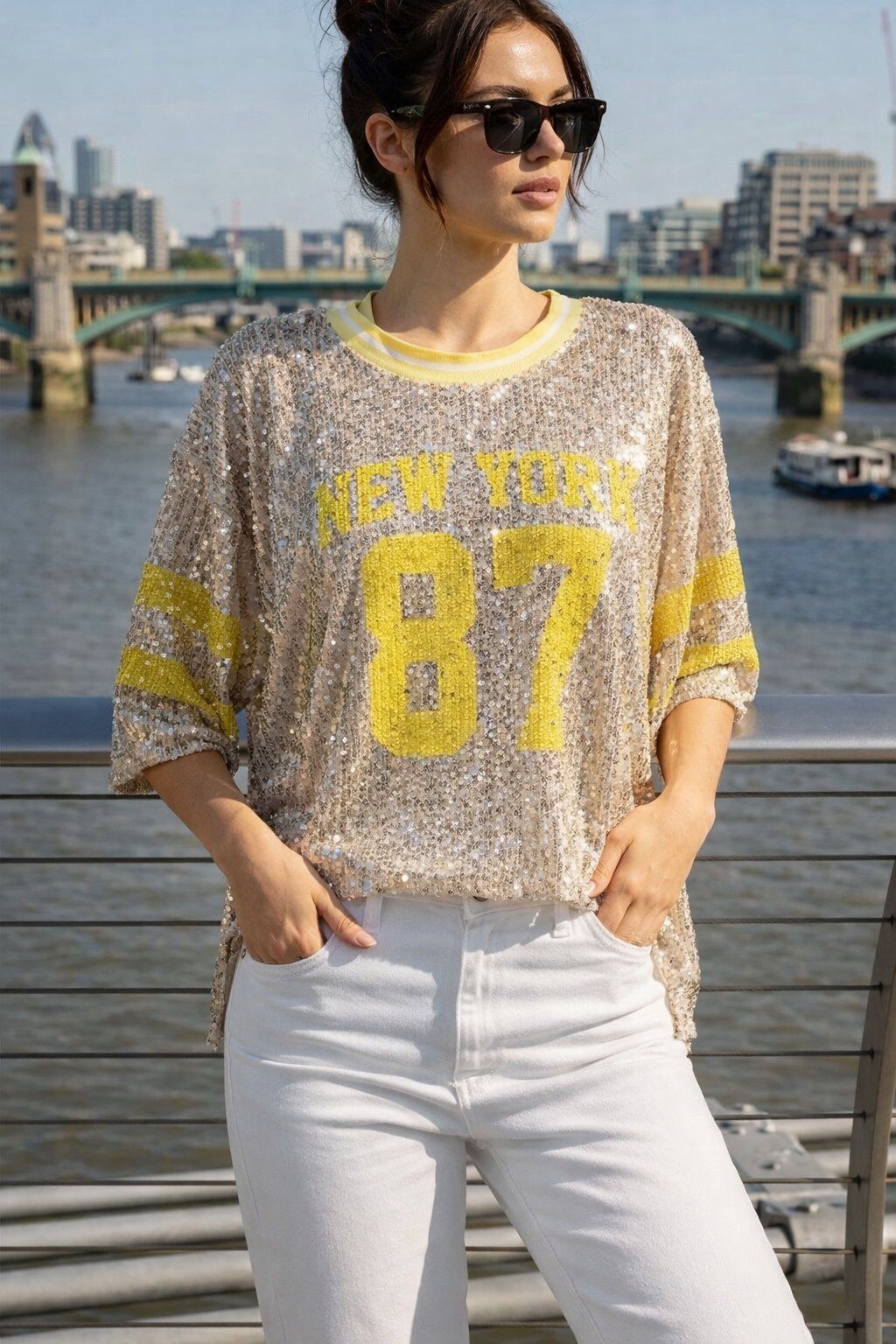 Mayorista Amy&Clo - Top estampado NEW YORK 87