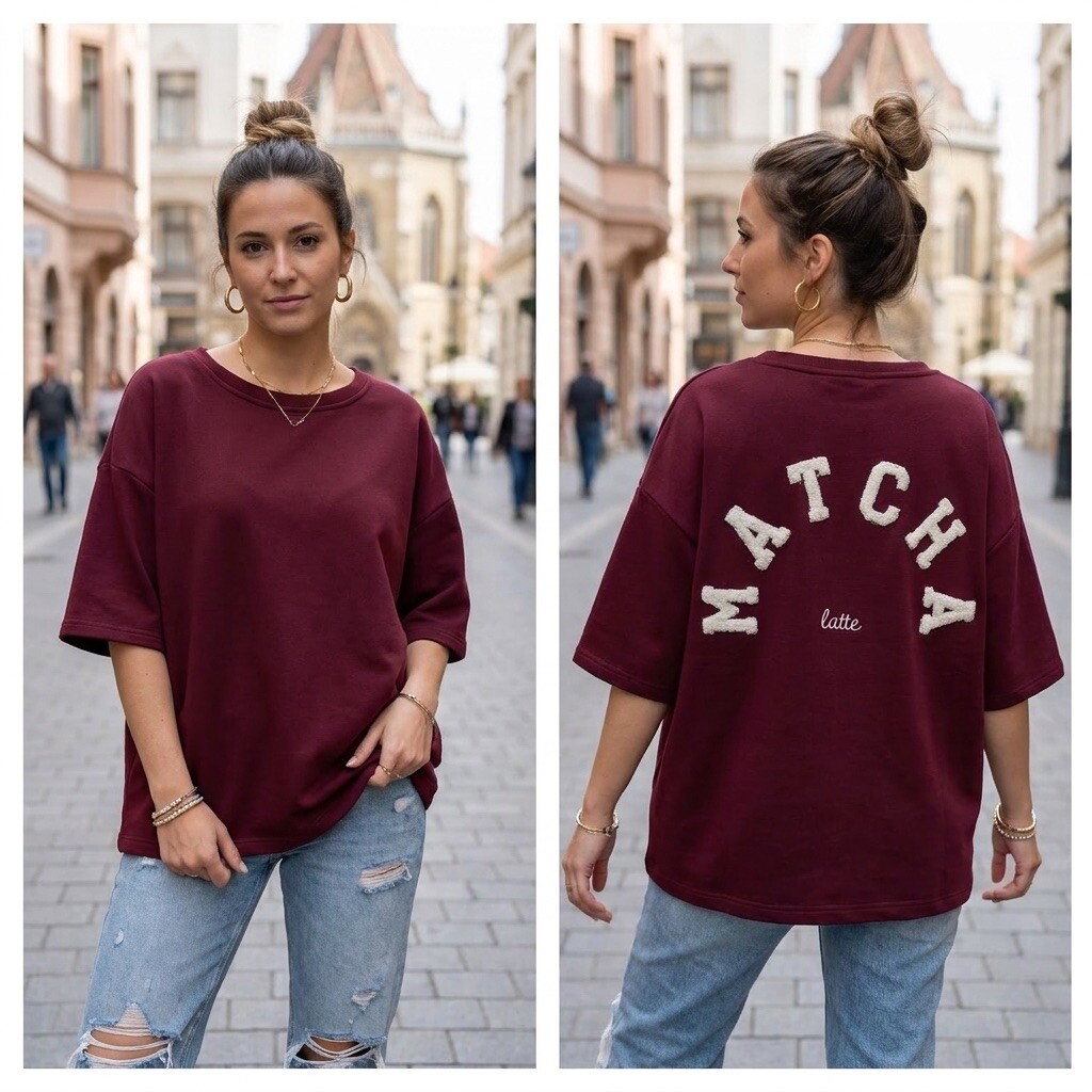Grossista Amy&Clo - Felpa a taglio oversize