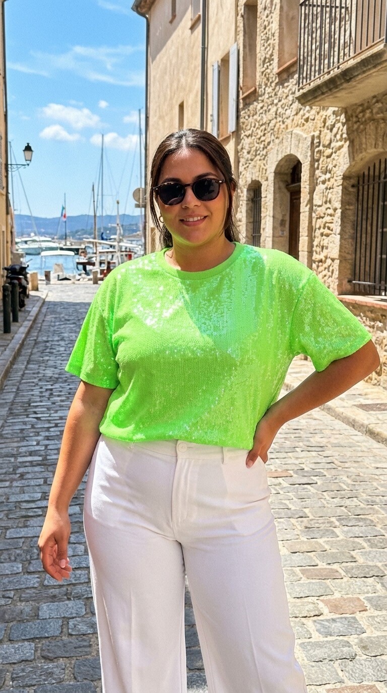 Wholesaler Amy&Clo - Chic Sequin Top