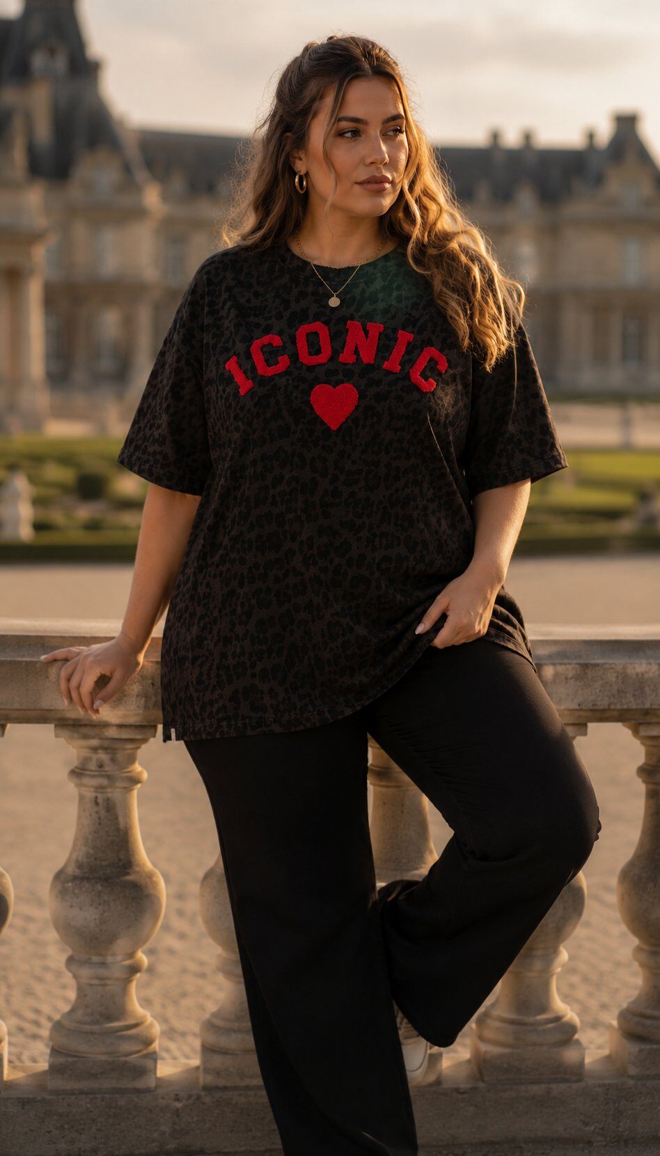 Wholesaler Amy&Clo - PLUS SIZE Oversized Cotton Sweatshirt