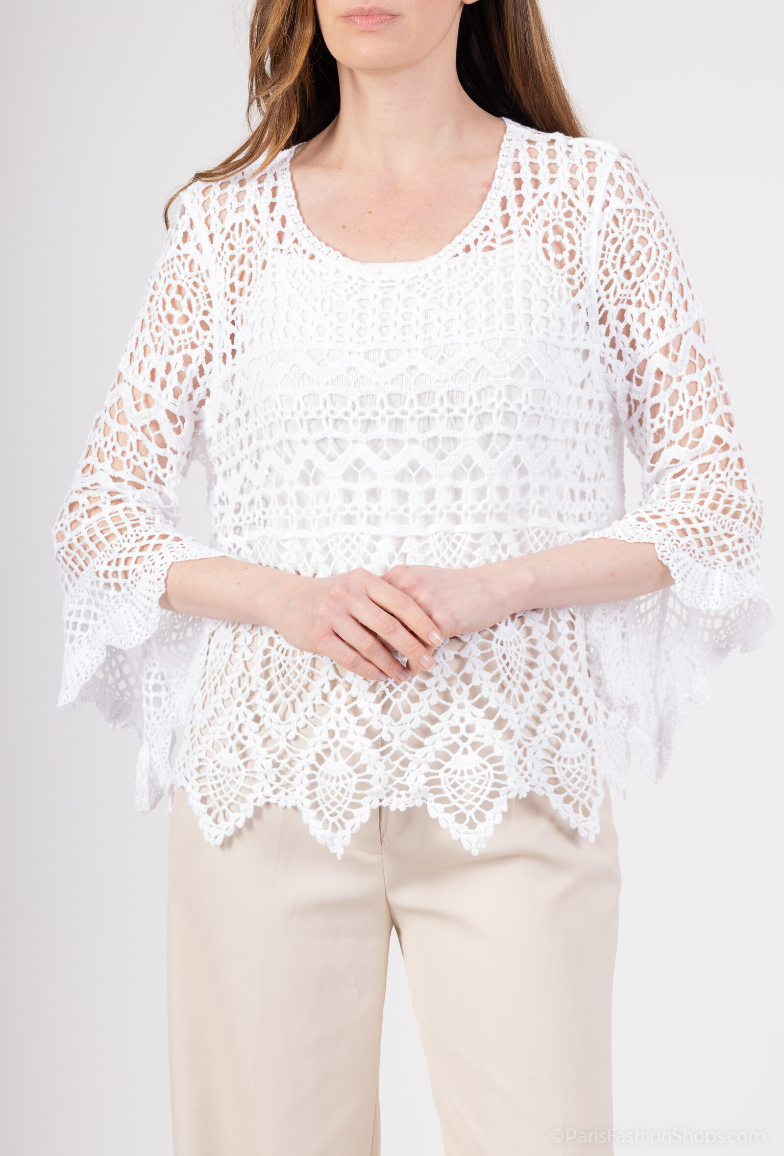 Wholesaler Amy&Clo - Elegant crochet top