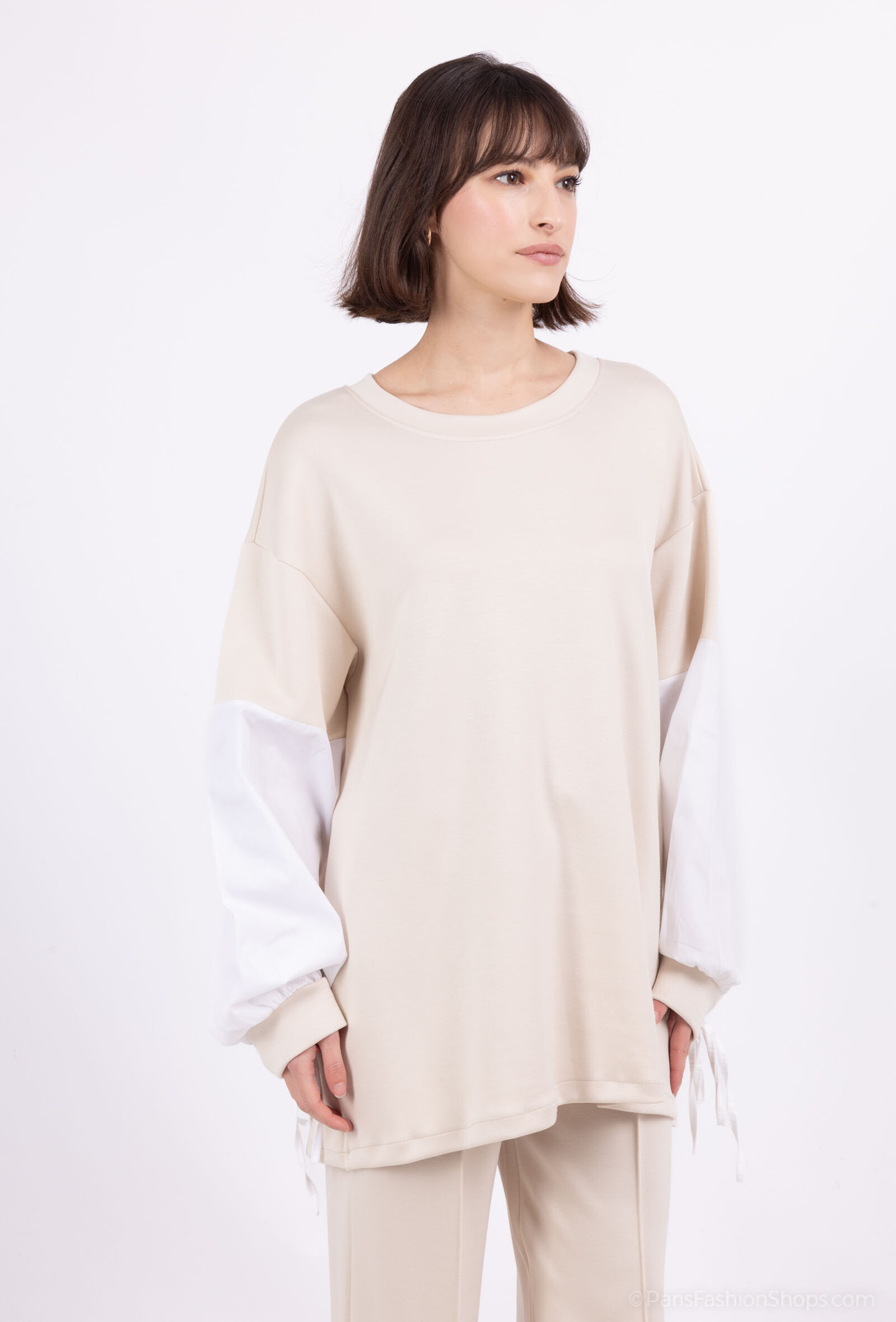 Grossiste Amy&Clo - Sweat à manches bouffantes