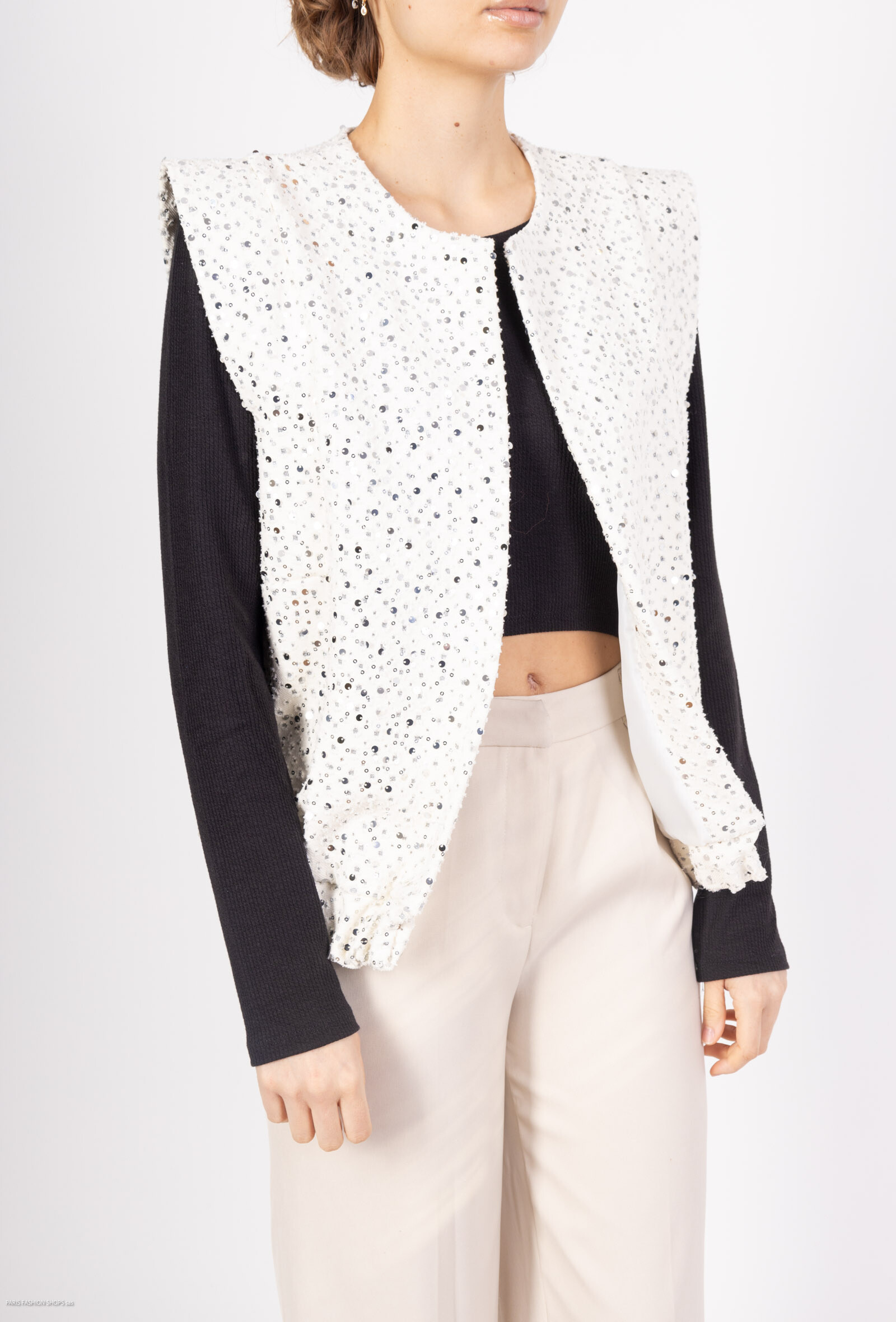 Grossista Amy&Clo - Giacca senza maniche oversize con spalle strutturate