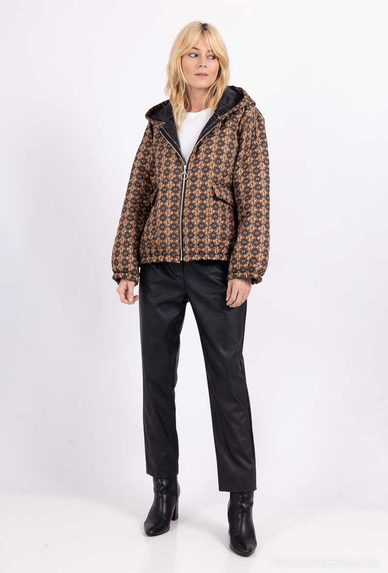 Wholesaler Amy&Clo - Lined quilted jacket with front pockets