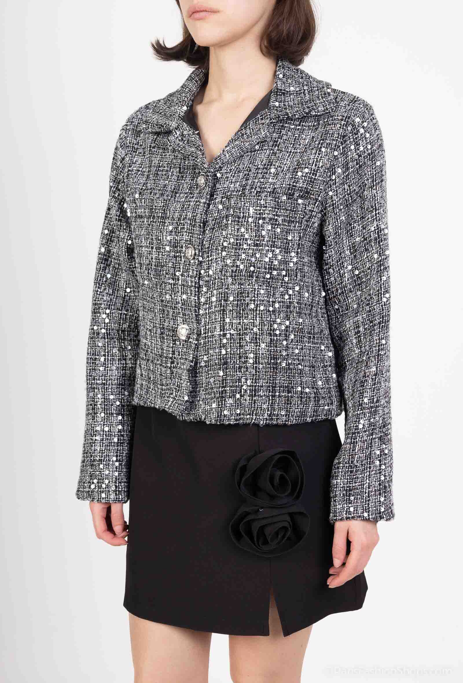 Grossiste Amy&Clo - Veste Tweed Chic avec Doublure