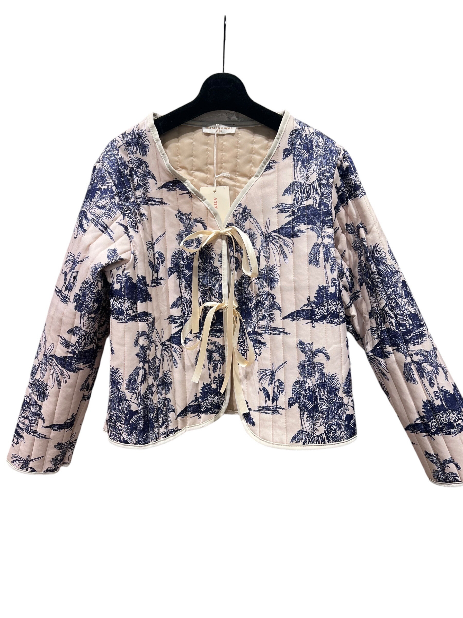 Wholesaler Amy&Clo - Short jacket printed with links