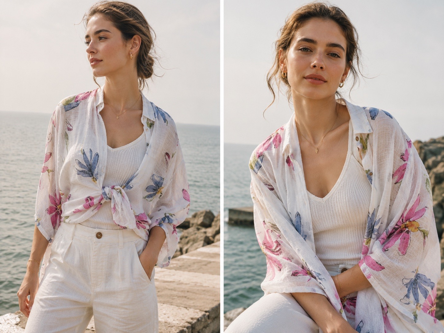 Wholesaler AMY FASHION - Camicia cottone