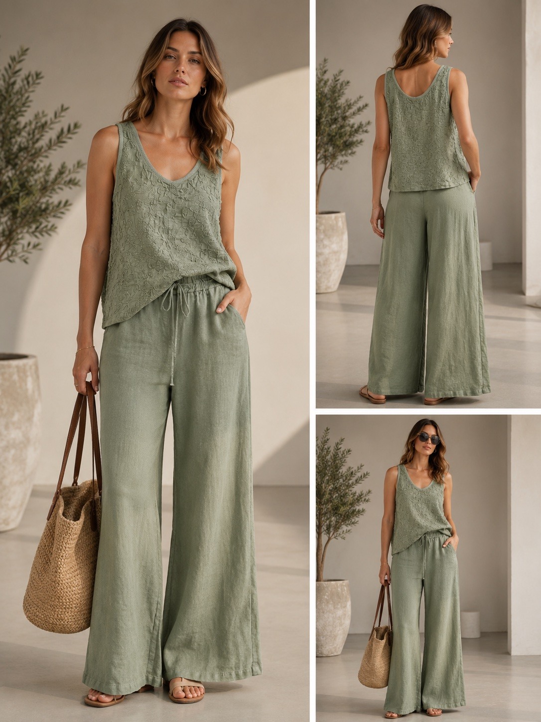 Grossista AMY FASHION - Pantaloni di lino