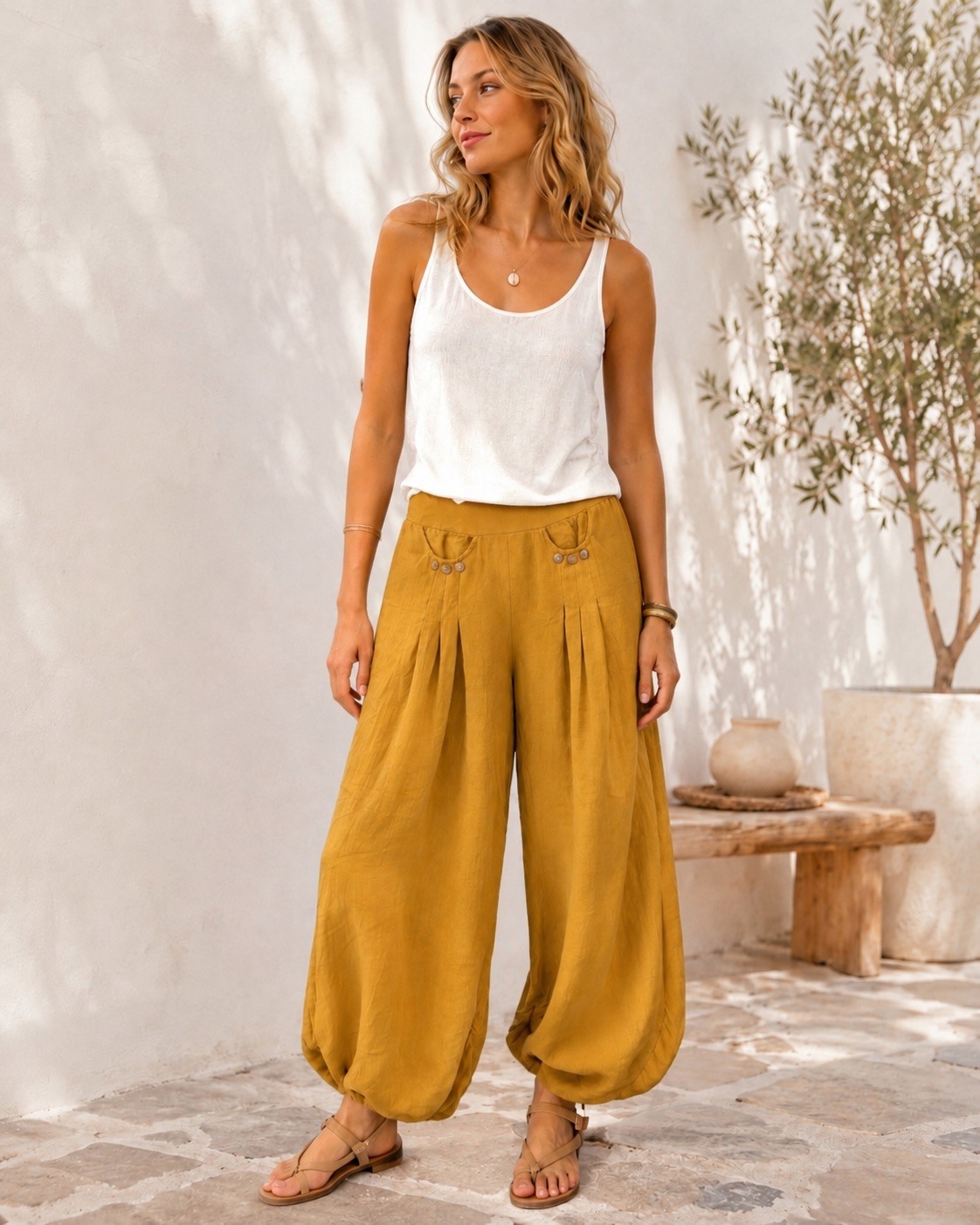 Wholesaler AMY FASHION - Lino pants