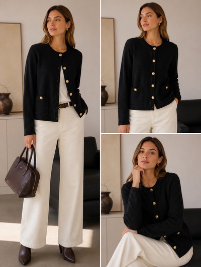 Grossista AMY FASHION - Cardigan in maglia Grossista AMY FASHION - Cardigan in maglia