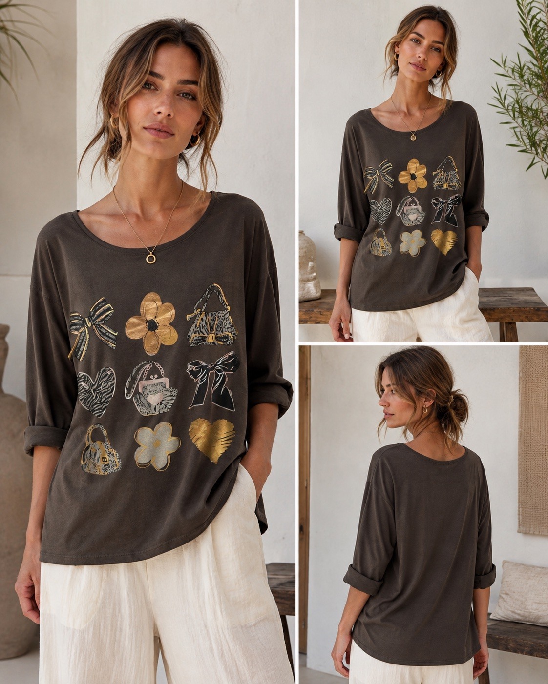 Wholesaler AMY FASHION - Maglia stampa frontal
