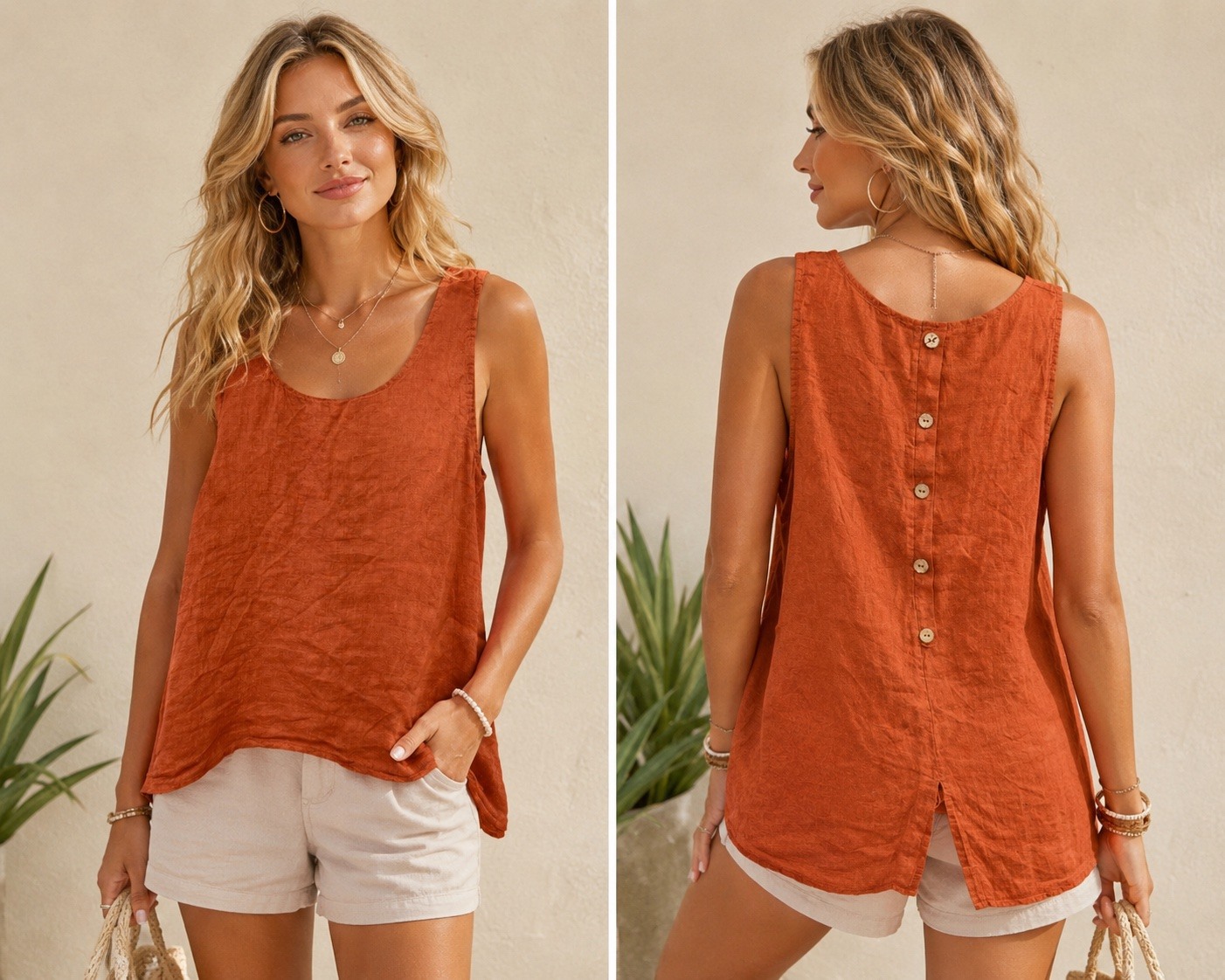 Wholesaler AMY FASHION - Canottiera lino