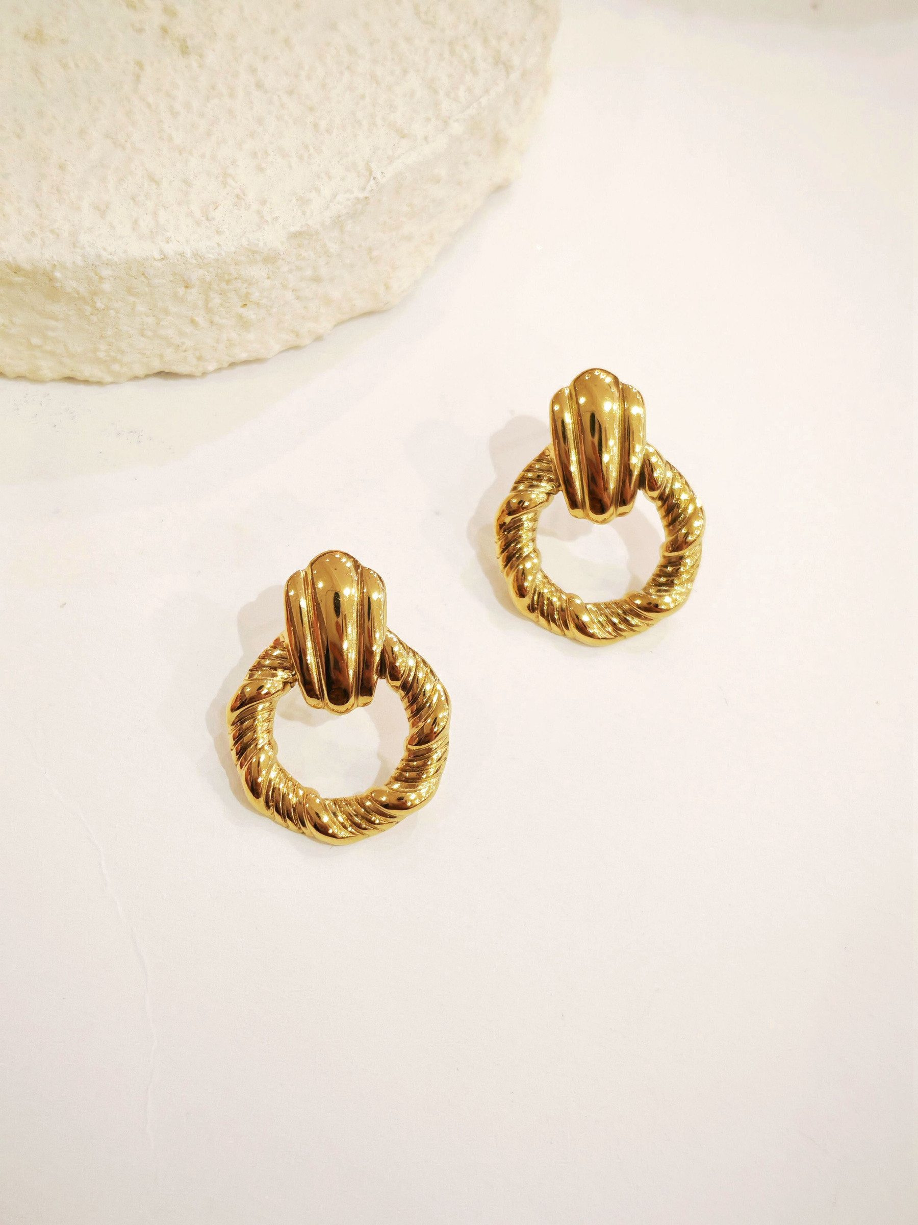 Wholesaler An'gel - Stainless Steel Earrings E606