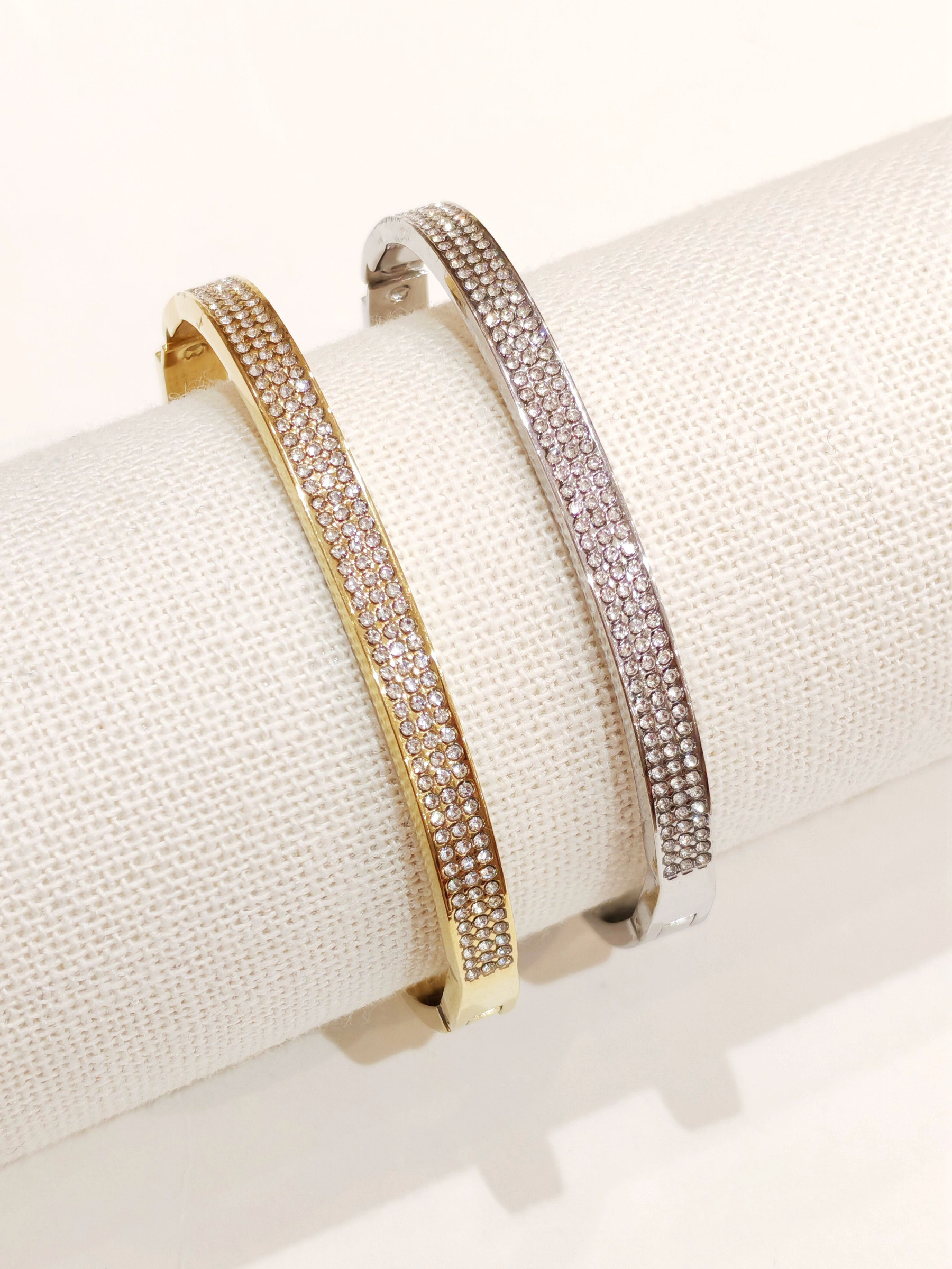 Grossiste An'gel - Bracelet jonc acier inoxydable B691
