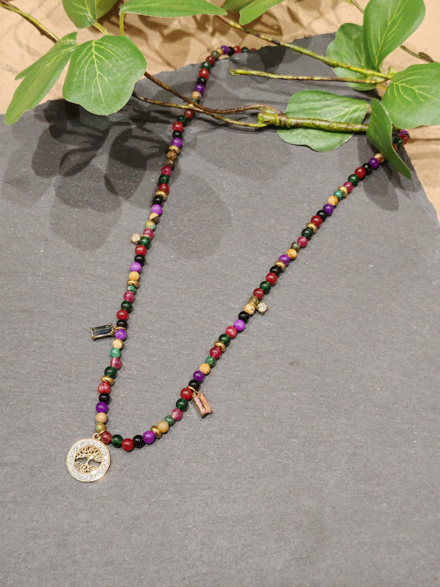 Grossiste An'gel - Collier pierre naturelle et acier