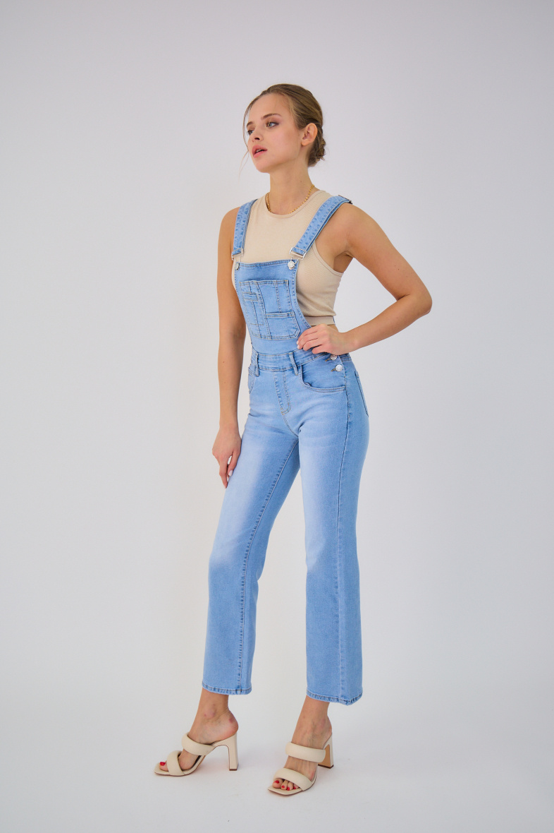 Salopette vintage en jeans (Wide-Leg) - ANA & LUCY ANA