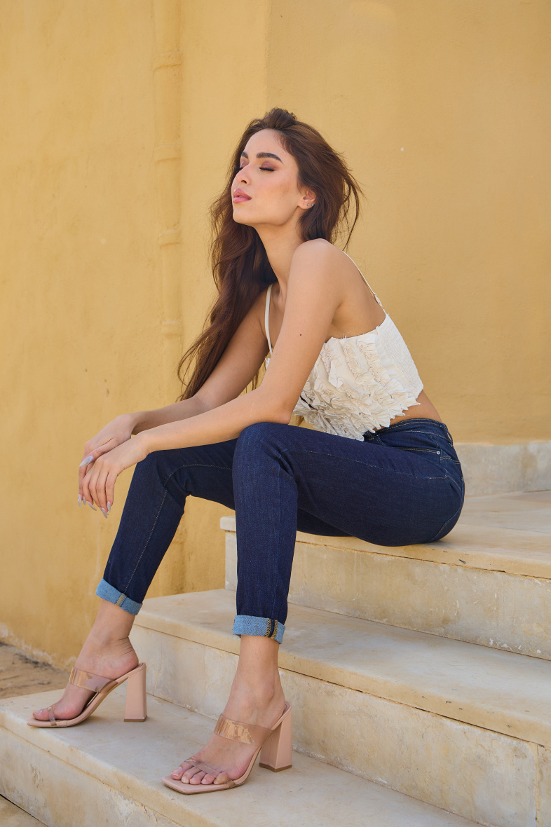 Wholesaler ANA & LUCY - Slim push-up jeans (Raw denim) - ANA & LUCY