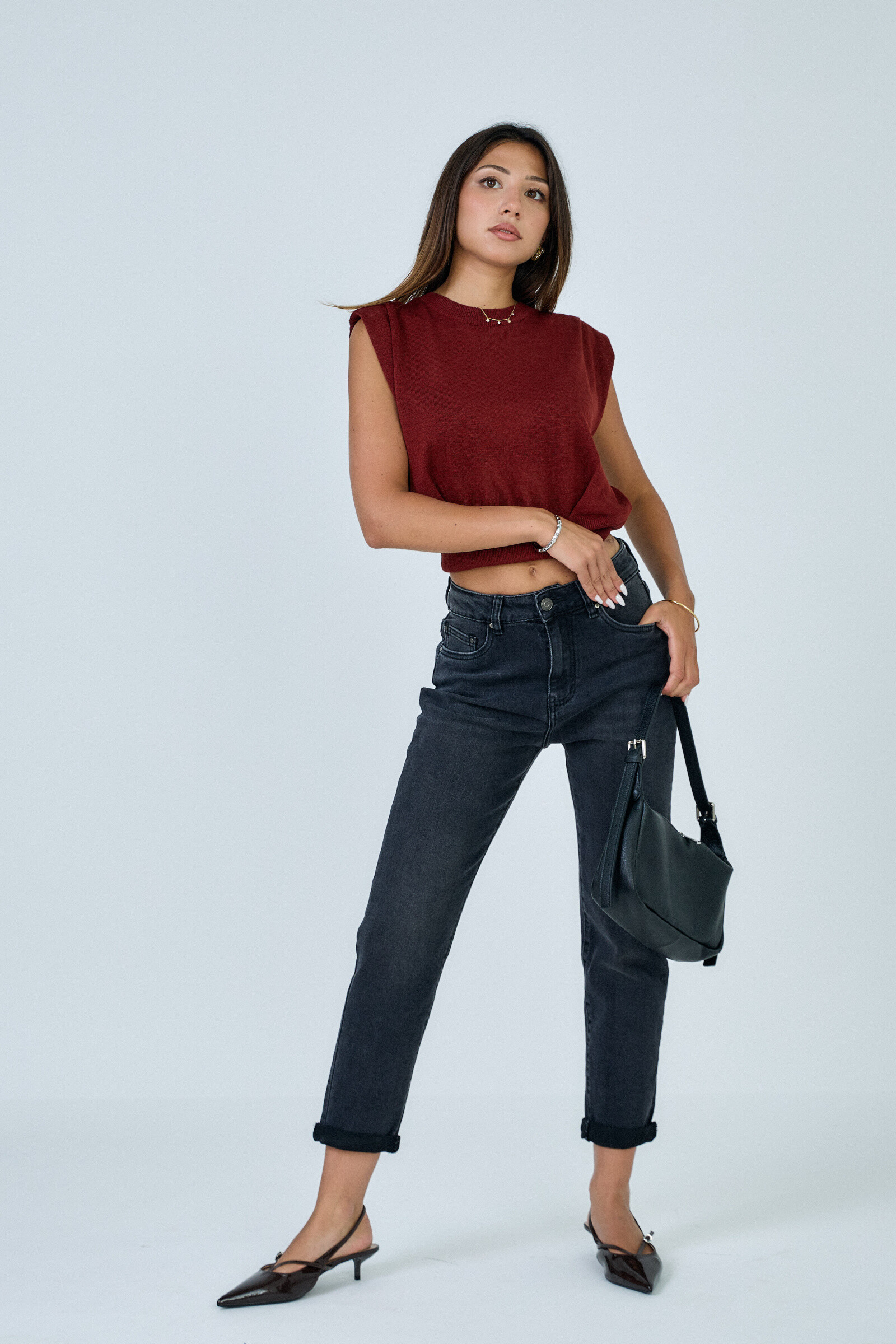 Mayorista ANA & LUCY - Jeans de mamá Jeanne (Dobladillo vuelto) - ANA & LUCY