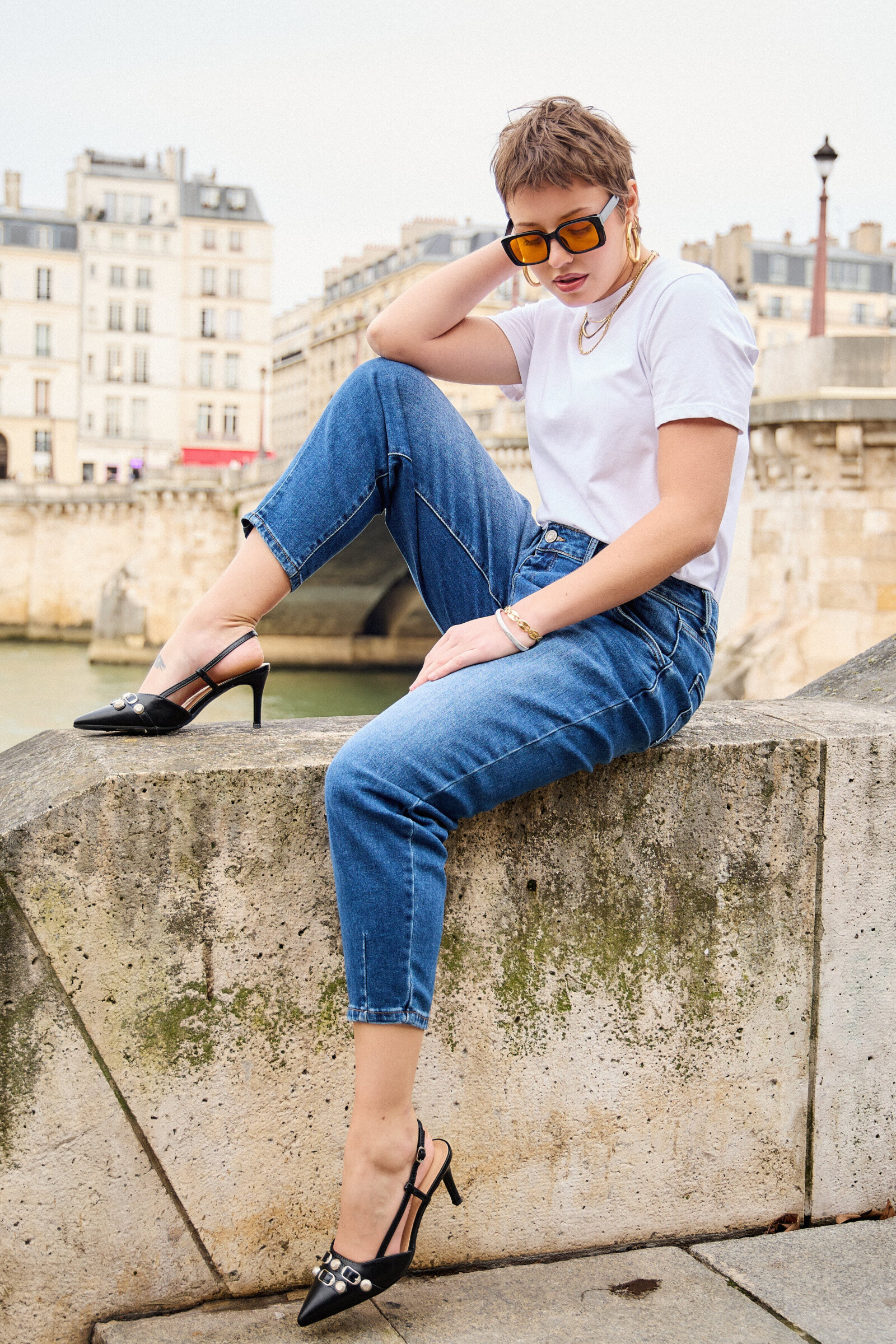 Wholesaler ANA & LUCY - Balloon leg jeans - ANA & LUCY
