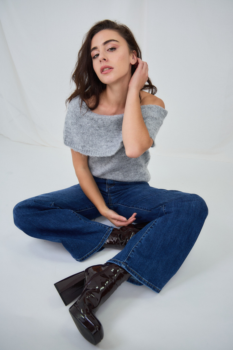 Wide-leg jeans (Washed) - ANA & LUCY - Denim - 1 - large format