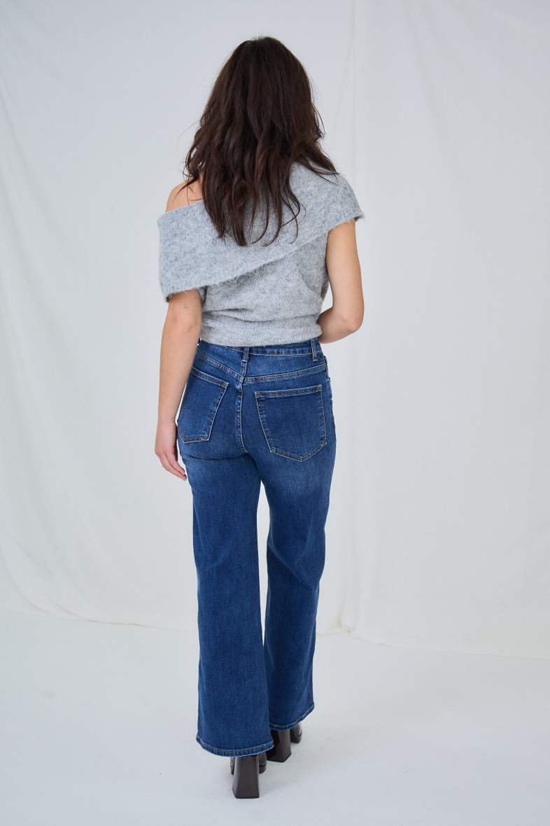 Wide-leg jeans (Washed) - ANA & LUCY - Denim - 5 - large format