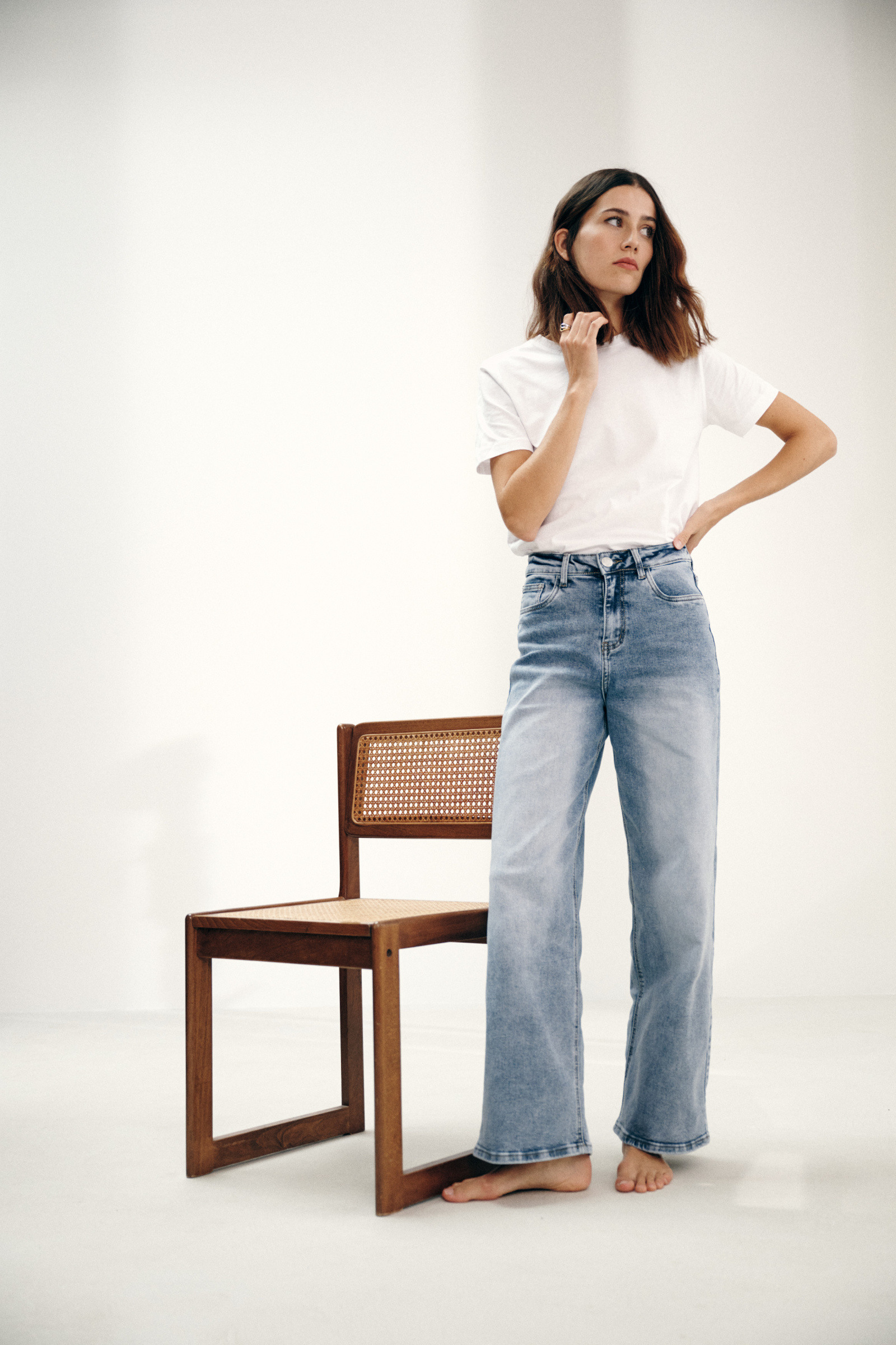 Mayorista Ana & Lucy - Jeans Baggy Dad "Erina" de Tiro Alto - Ana & Lucy