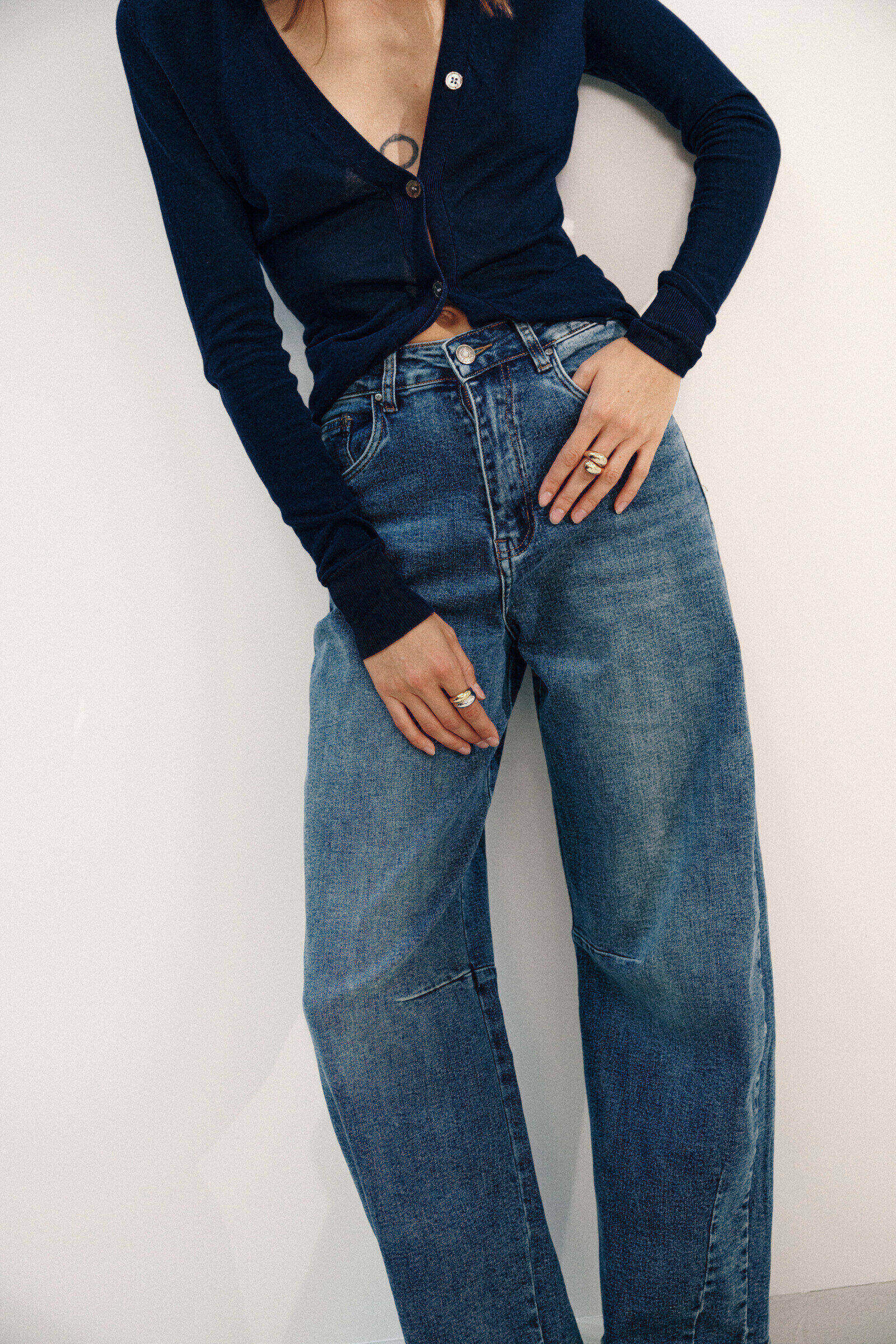 Grossiste Ana & Lucy - Jeans Barrel "Louisa" - ANA & LUCY