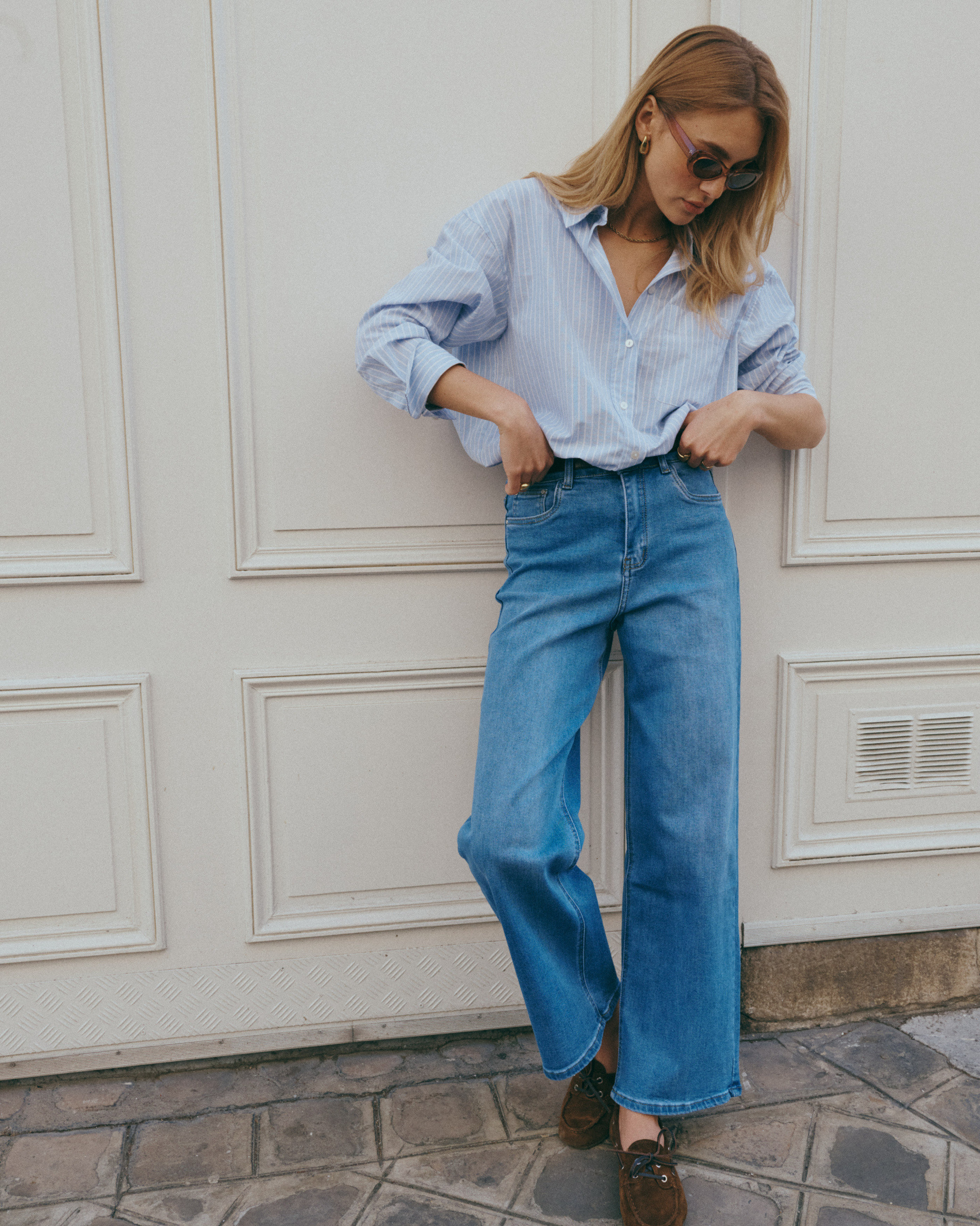 Grossiste Ana & Lucy - Jeans baggy dad "Enora" - Ana & Lucy